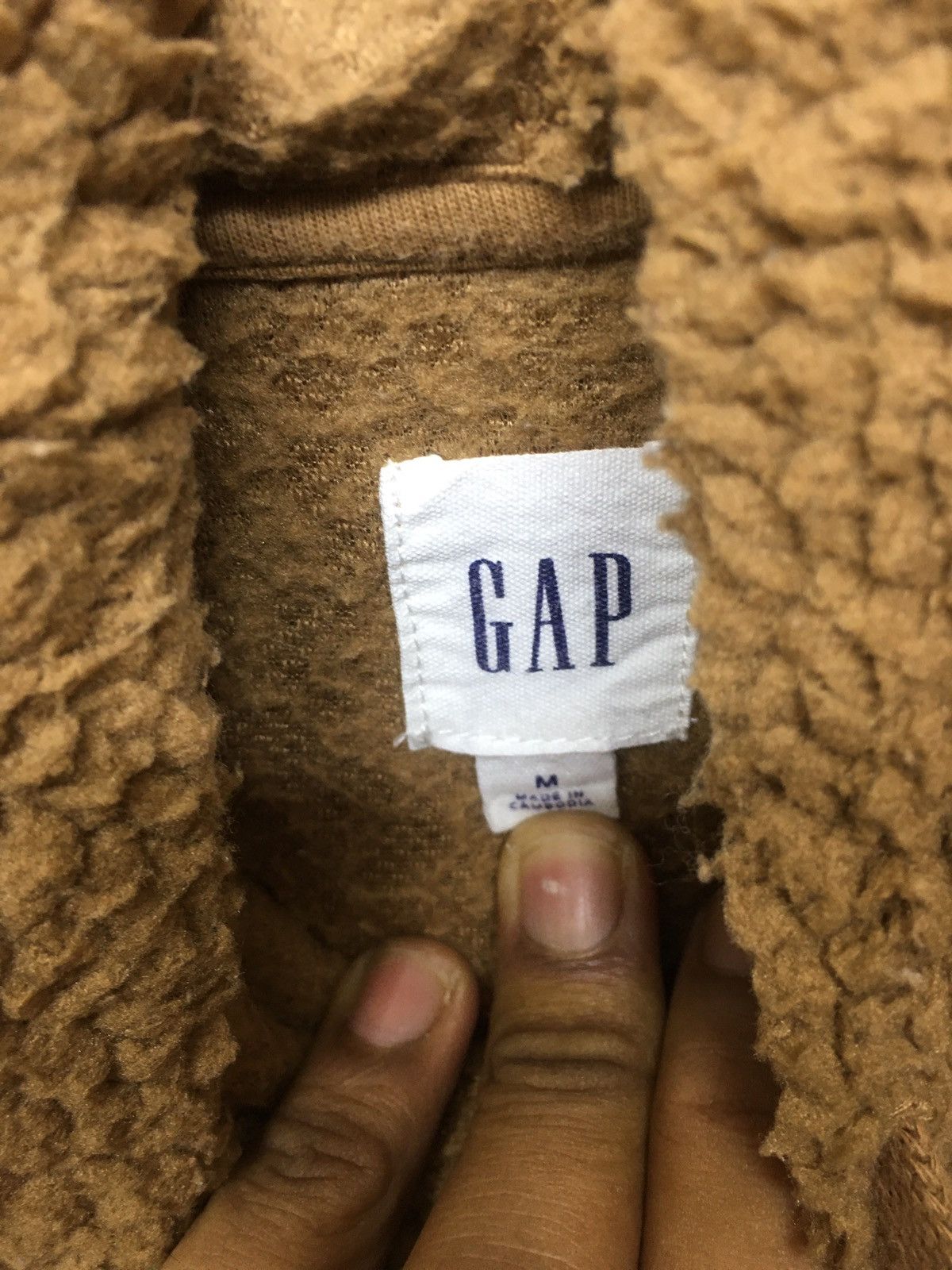 Gap Vintage After Hoodie Gap Sherpa Spell Out Size US M / EU 48-50 / 2 - 7 Thumbnail