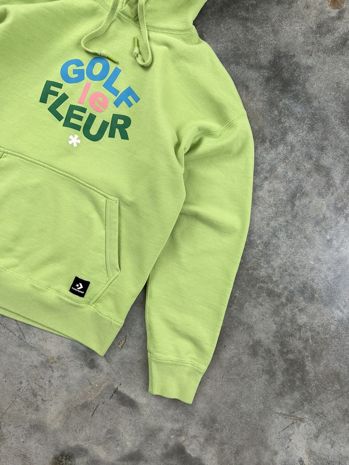 Converse Golf Wang x Converse " Le Fleur " Green Logo Hoodie Sz Small Size US S / EU 44-46 / 1 - 3 Thumbnail