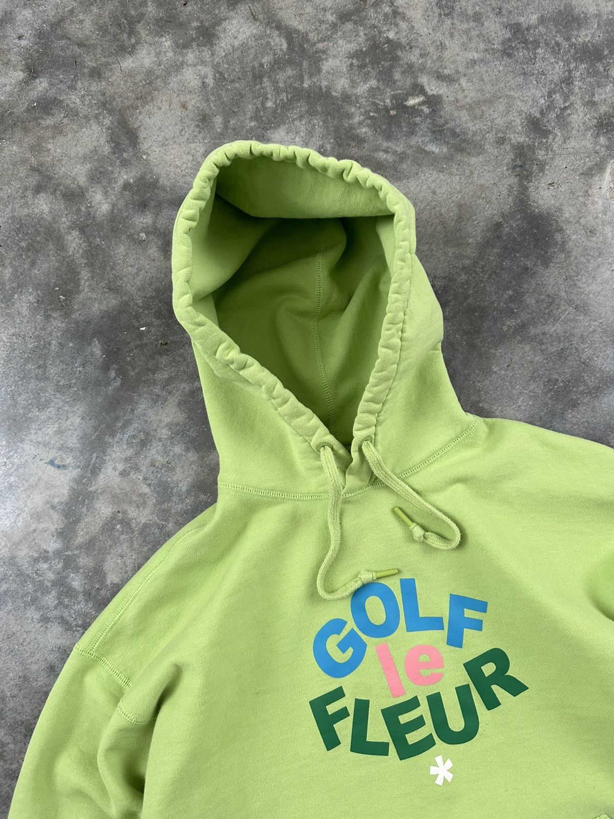 Golf Wang x Converse Le Fleur Green Logo Hoodie Sz Small Tops