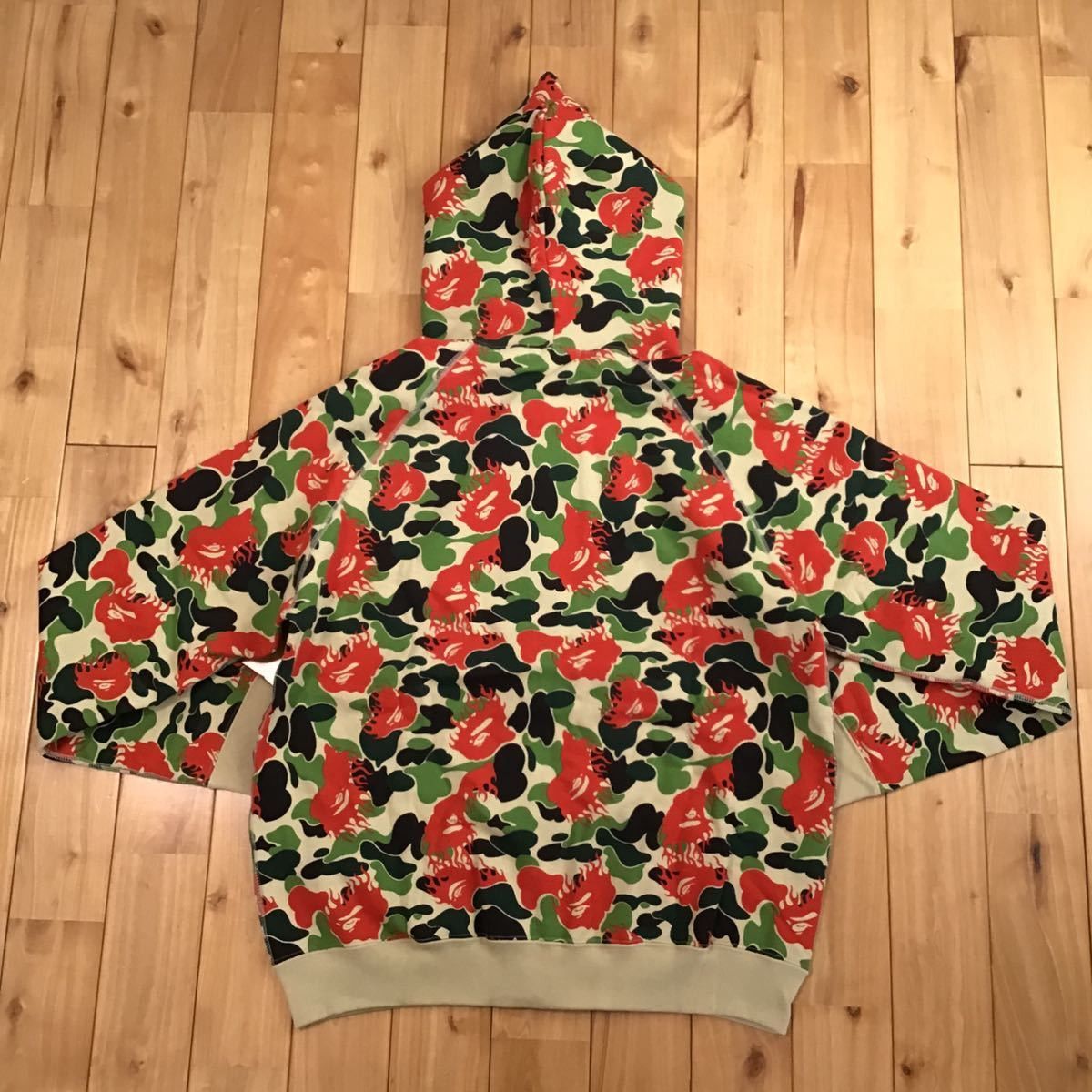 Bape 🔥Aoyama Limited🔥 Fire Camo Full Zip Hoodie ape flame Size US M / EU 48-50 / 2 - 2 Thumbnail