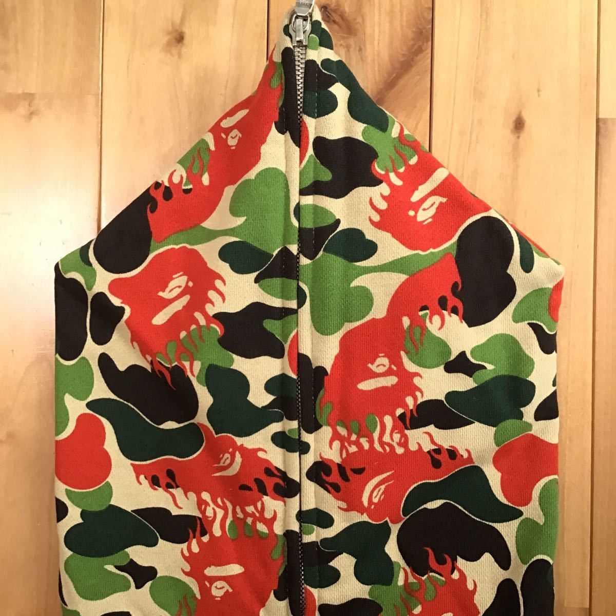 Bape 🔥Aoyama Limited🔥 Fire Camo Full Zip Hoodie ape flame Size US M / EU 48-50 / 2 - 3 Thumbnail