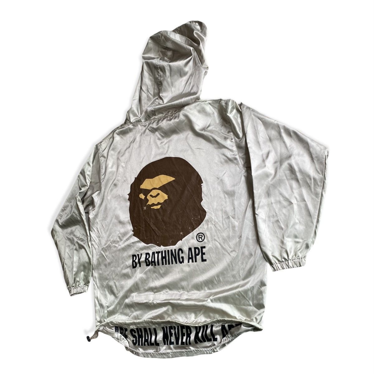Bape Very Rare Vintage 90’s Bape Mad Face Pull Over Rain Coat Size US L / EU 52-54 / 3 - 3 Thumbnail