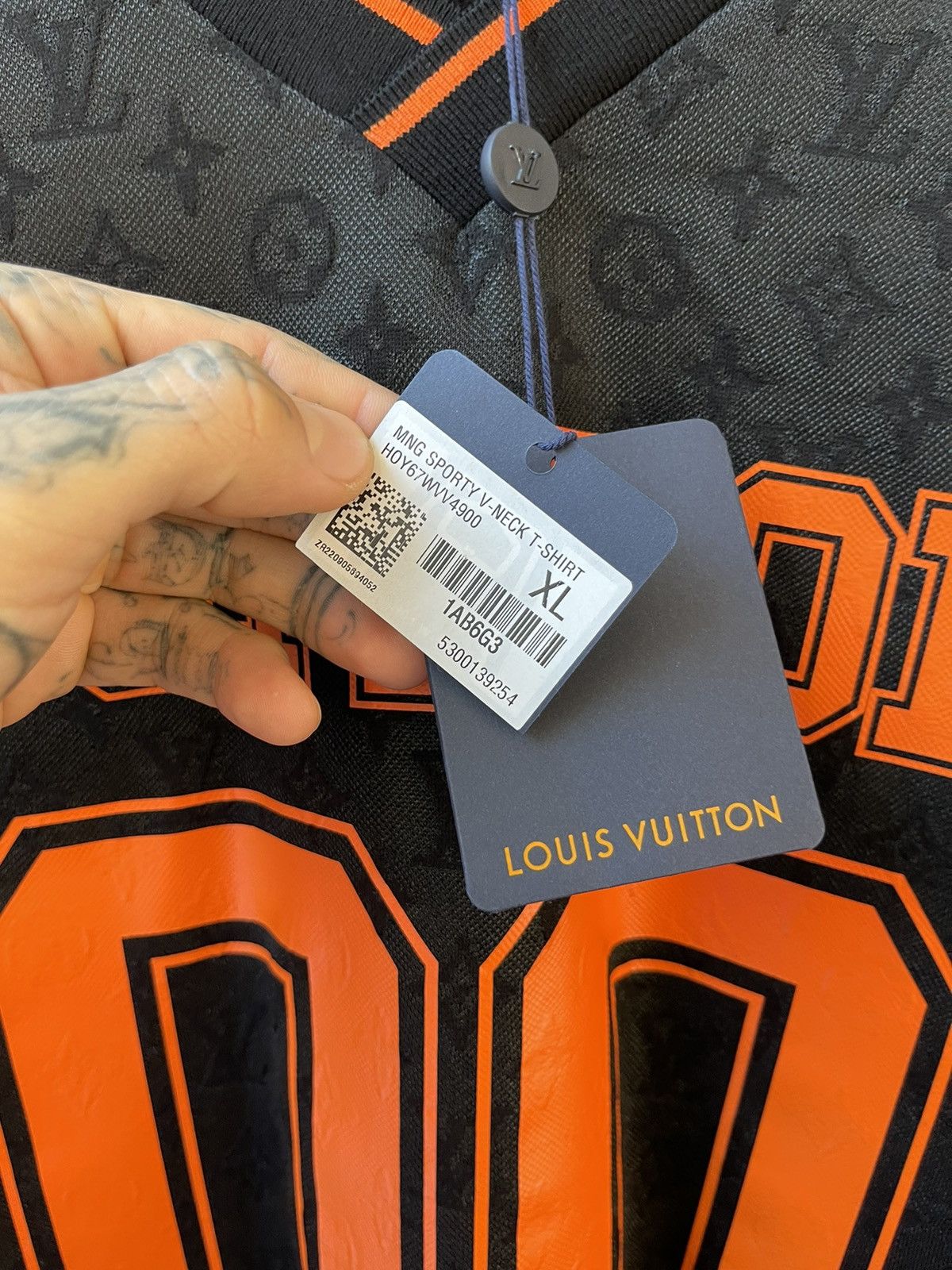 Louis Vuitton × Virgil Abloh LV Louis Vuitton by Virgil NEW Jersey XL Size US XL / EU 56 / 4 - 7 Thumbnail