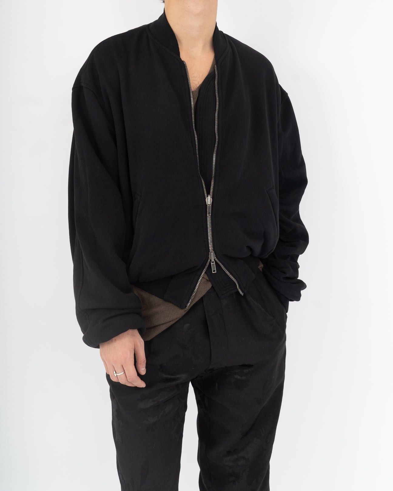 Haider Ackermann Reversible Black Perth Bomber Size US XXS / EU 40 - 2 Thumbnail