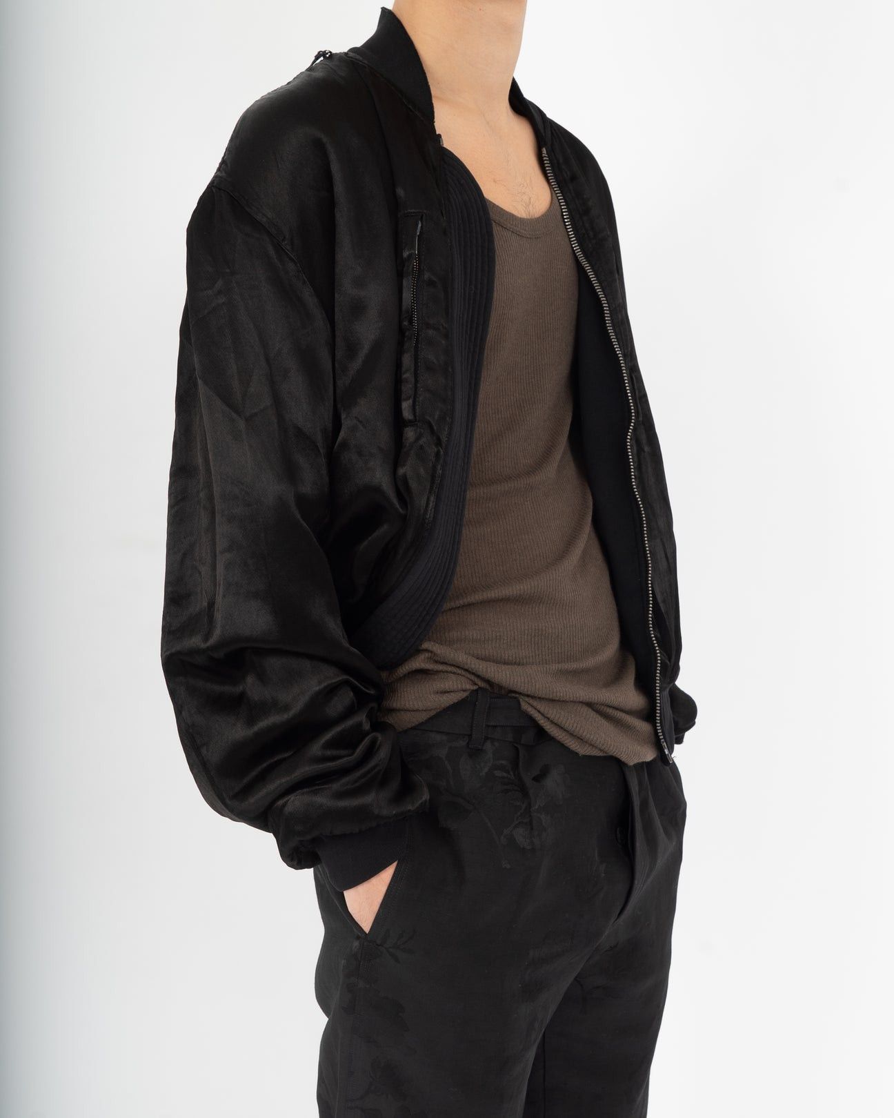 Haider Ackermann Reversible Black Perth Bomber Size US XXS / EU 40 - 5 Thumbnail