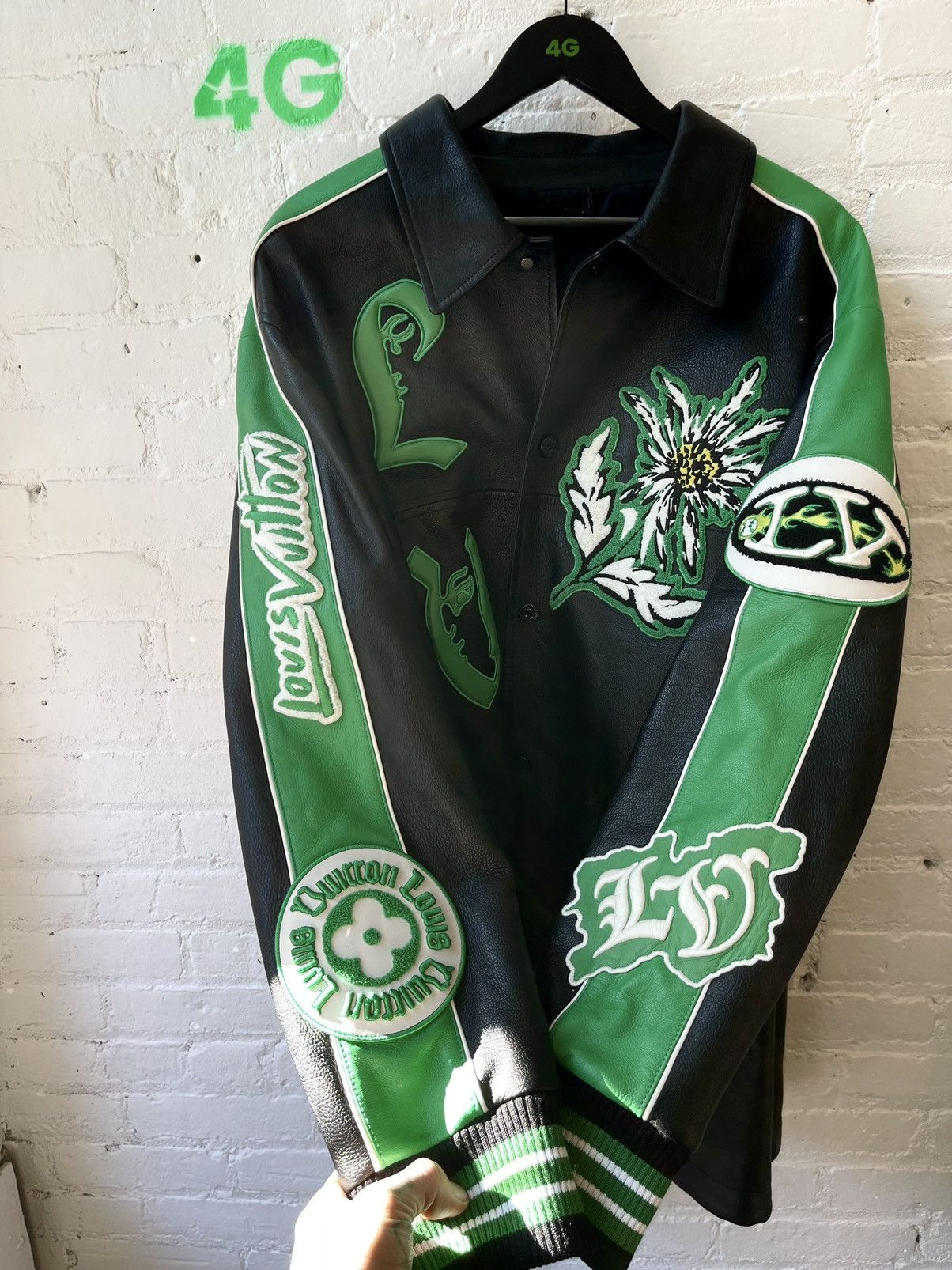 Louis Vuitton × Virgil Abloh LV Louis Vuitton by Virgil NEW 1/6 LEATHER PATCH JACKET SZ54 Size US L / EU 52-54 / 3 - 7 Thumbnail