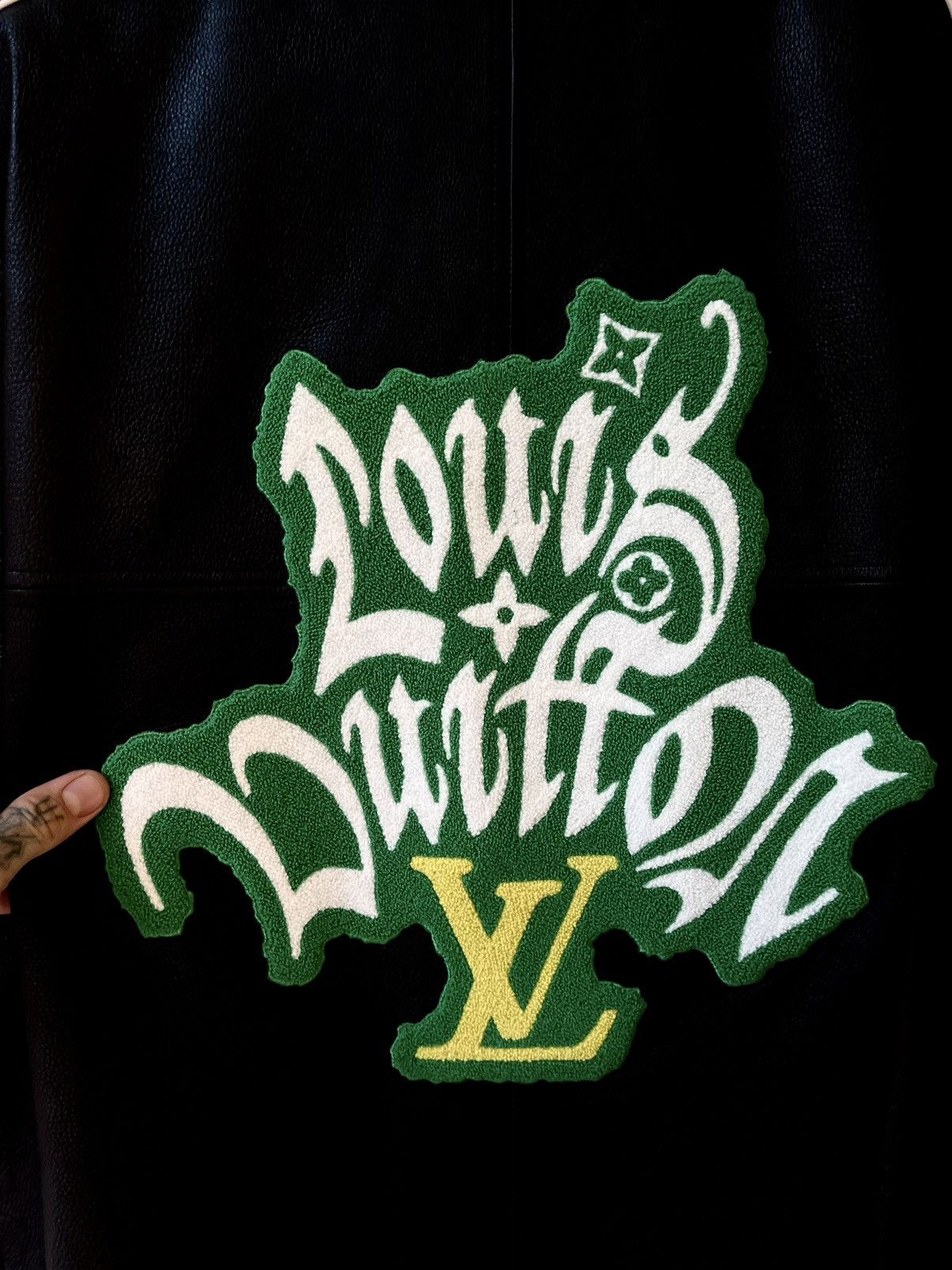 Louis Vuitton × Virgil Abloh LV Louis Vuitton by Virgil NEW 1/6 LEATHER PATCH JACKET SZ54 Size US L / EU 52-54 / 3 - 14 Thumbnail
