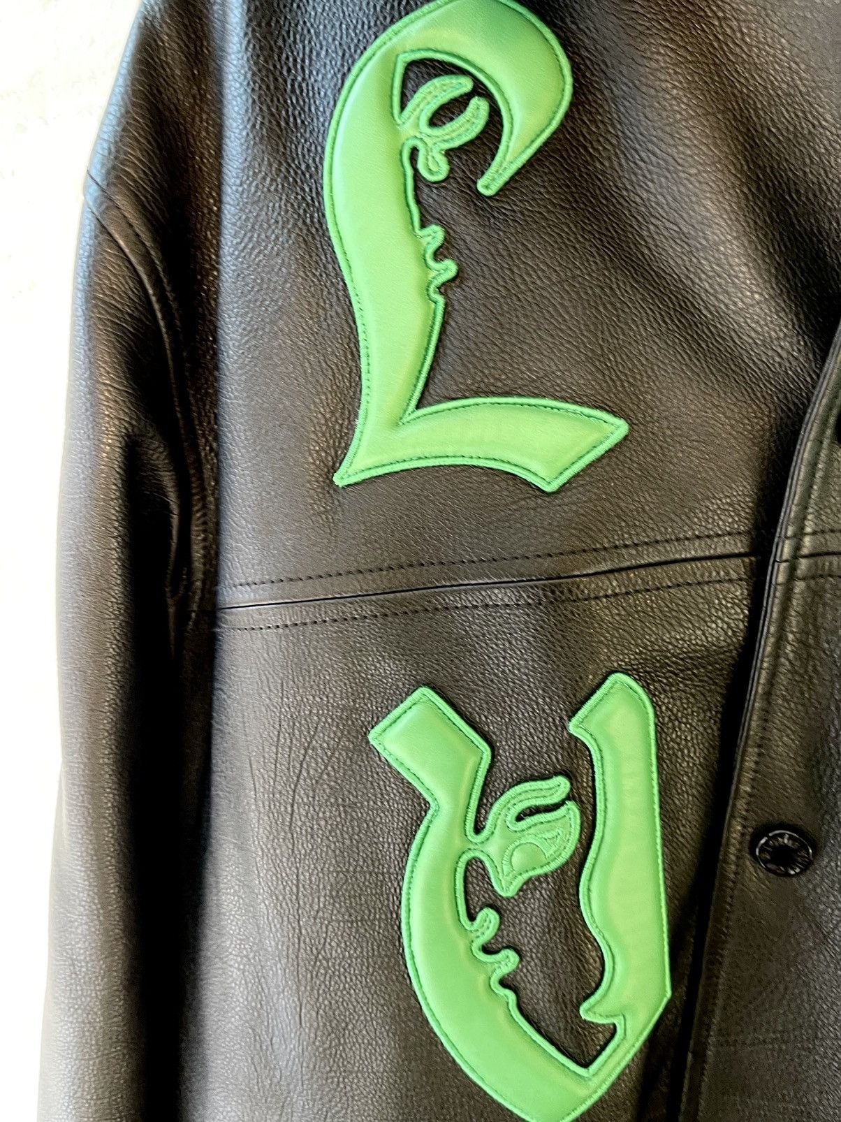 Louis Vuitton × Virgil Abloh LV Louis Vuitton by Virgil NEW 1/6 LEATHER PATCH JACKET SZ54 Size US L / EU 52-54 / 3 - 13 Thumbnail