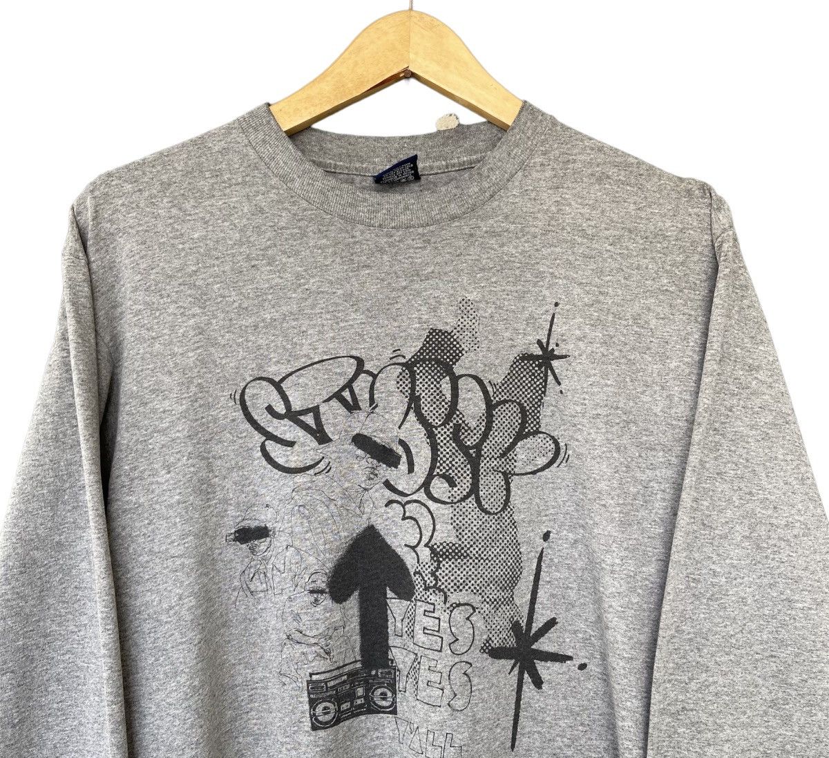 Stussy × Vintage Vintage Stussy Graffiti Longsleeve Tee Size US M / EU 48-50 / 2 - 2 Thumbnail