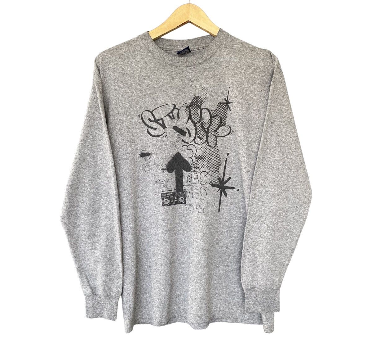 Stussy × Vintage Vintage Stussy Graffiti Longsleeve Tee Size US M / EU 48-50 / 2 - 1 Thumbnail
