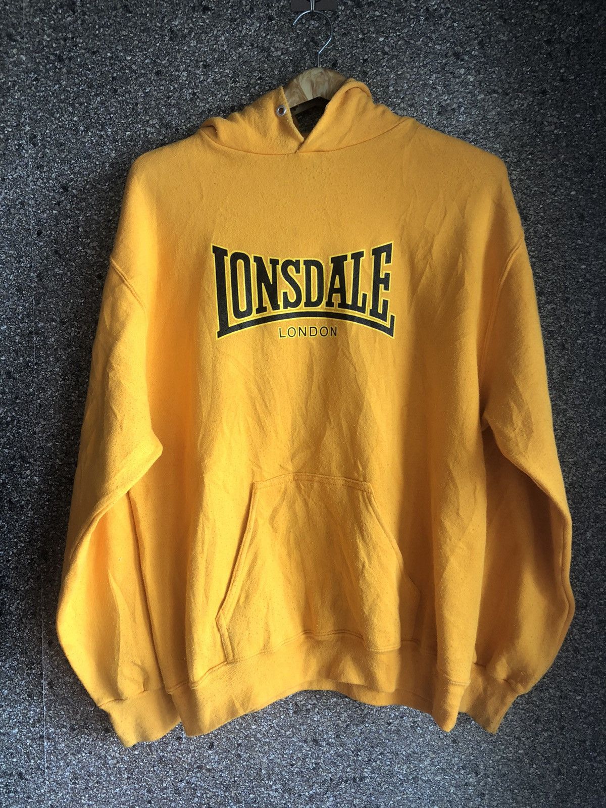 Vintage hot Lonsdale Big Logo Embroidered Hoodie Sweatshirt