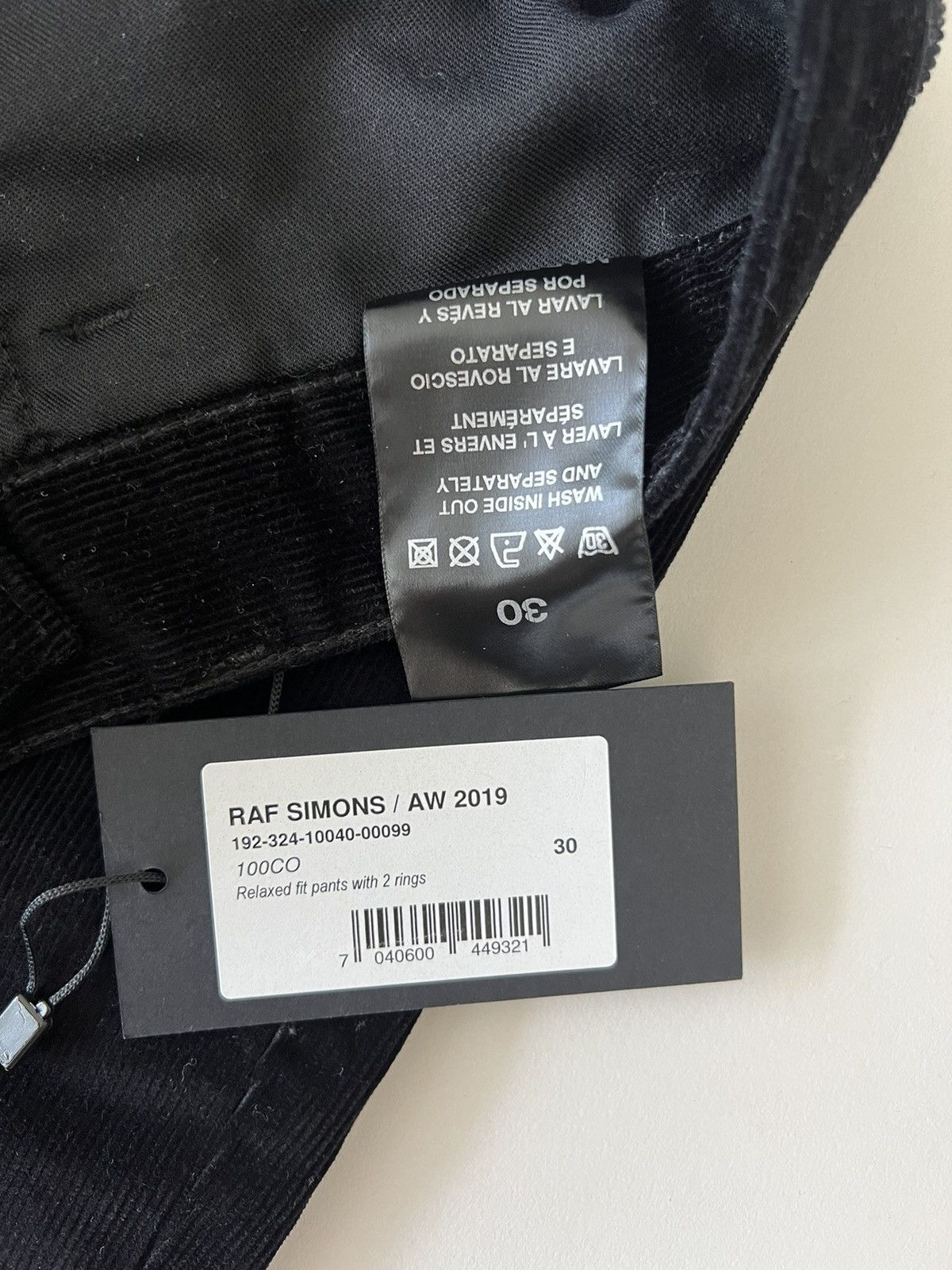 Raf Simons Black Heroes & Losers Relaxed Fit Trousers with 2 rings Size US 30 / EU 46 - 9 Thumbnail