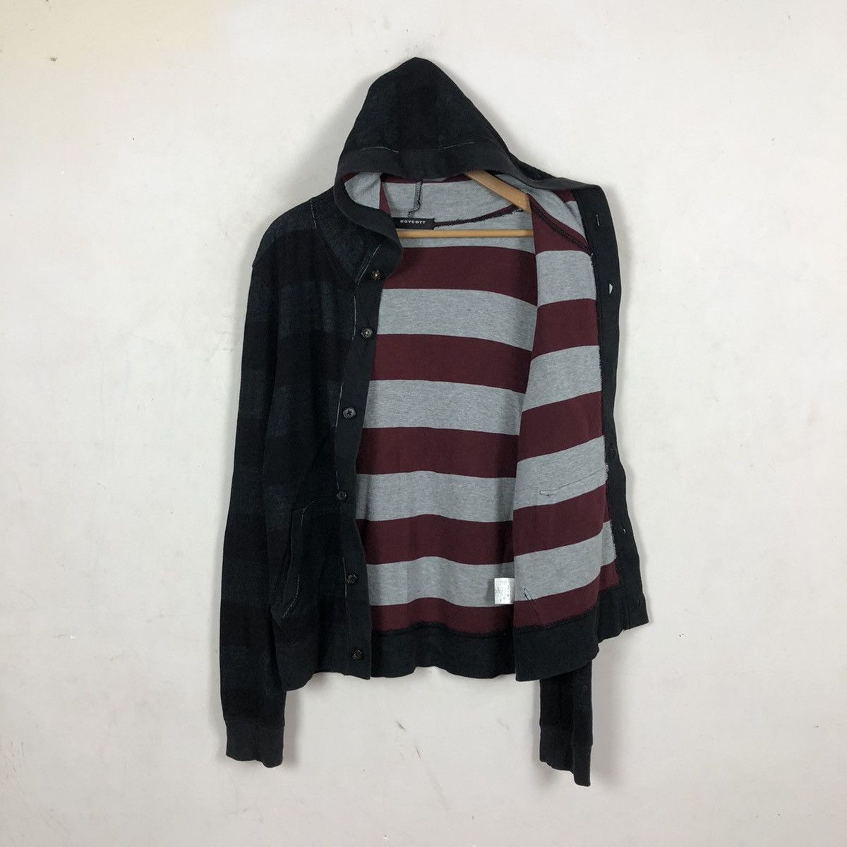 Boycott LIGHT STRIPE HOODIE CARDIGAN BOYCOTT Size US M / EU 48-50 / 2 - 9 Thumbnail