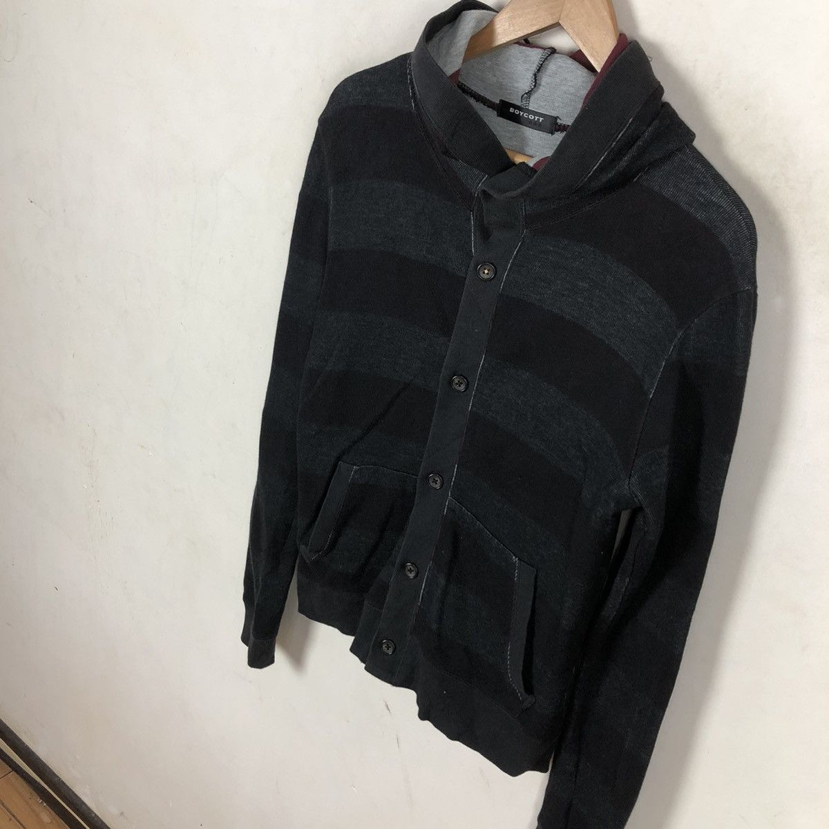 Boycott LIGHT STRIPE HOODIE CARDIGAN BOYCOTT Size US M / EU 48-50 / 2 - 4 Thumbnail