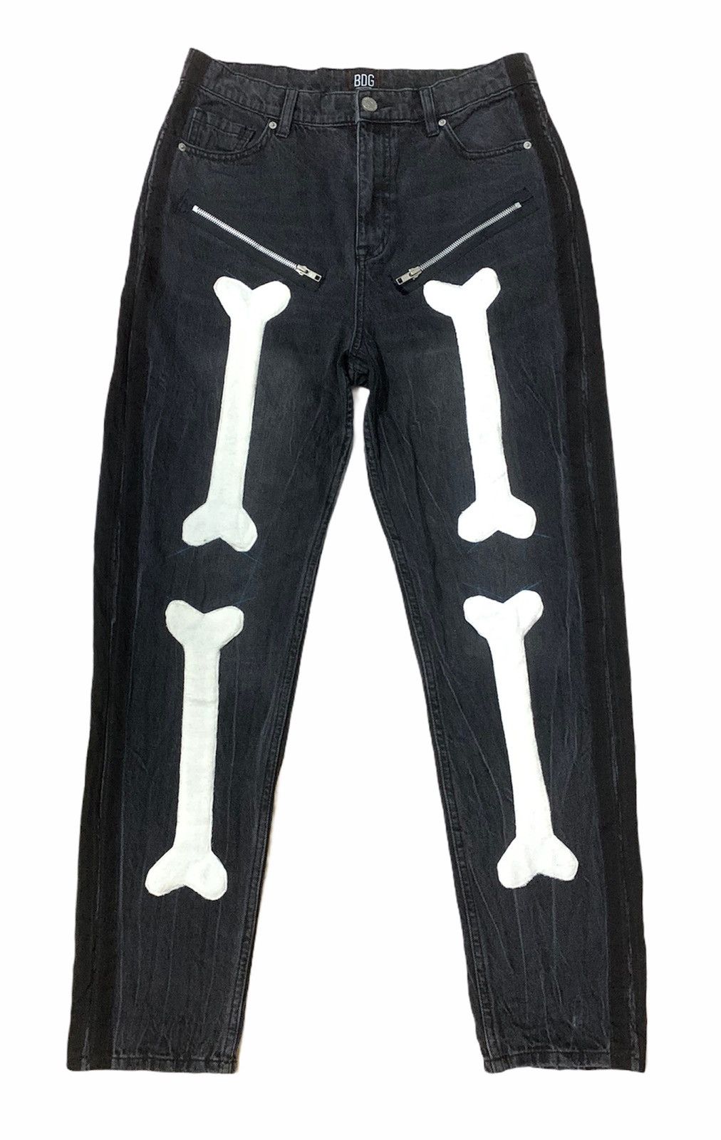 Japanese Brand 🇯🇵 Skeleton Bone Japan Inspired Pants Size US 31 - 1 Thumbnail