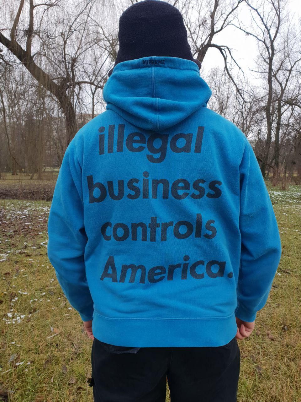 Supreme Faded SUPREME Illegal Business Controls America. Hoodie Size US M / EU 48-50 / 2 - 5 Thumbnail