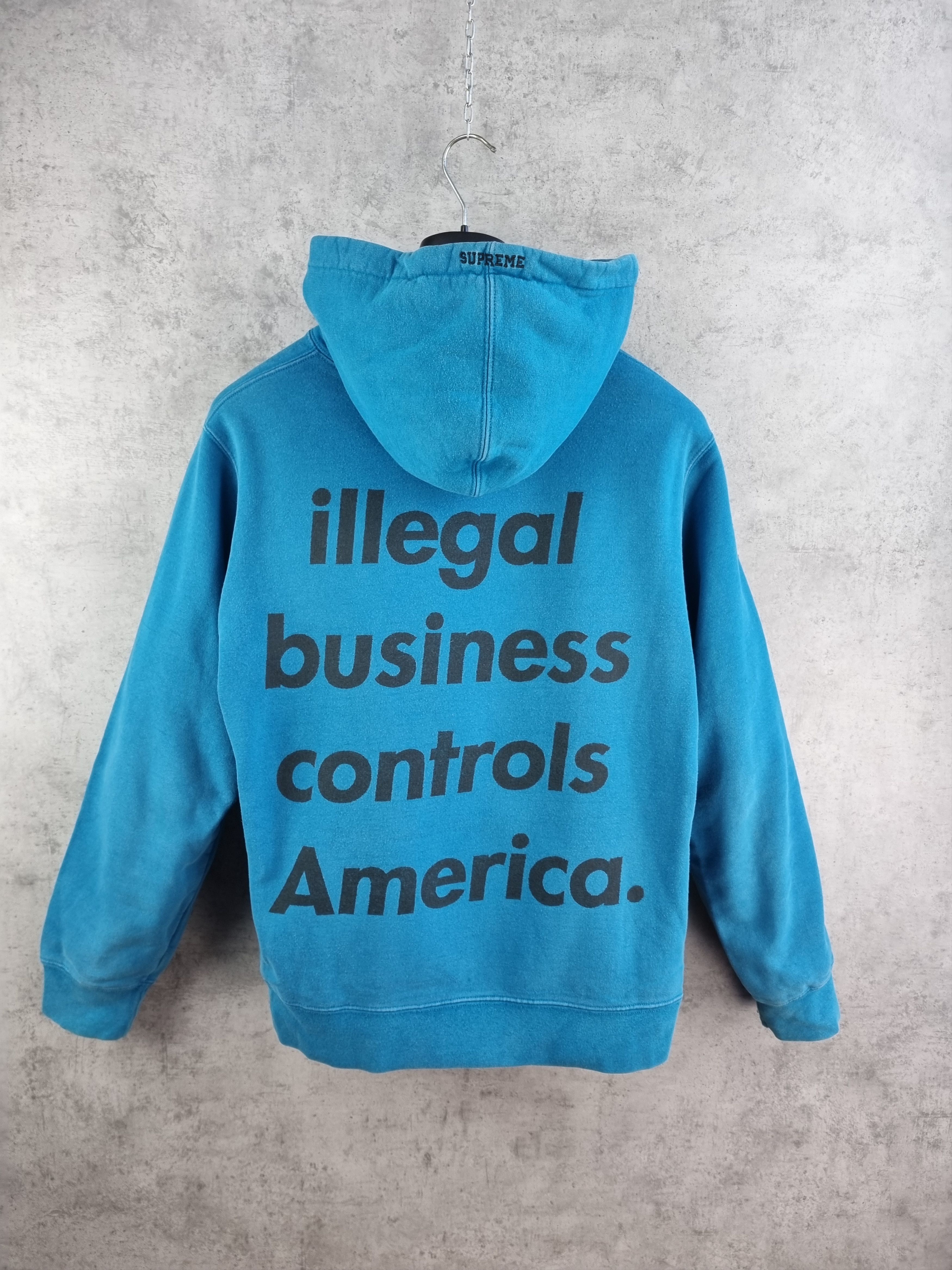 Supreme Faded SUPREME Illegal Business Controls America. Hoodie Size US M / EU 48-50 / 2 - 1 Thumbnail