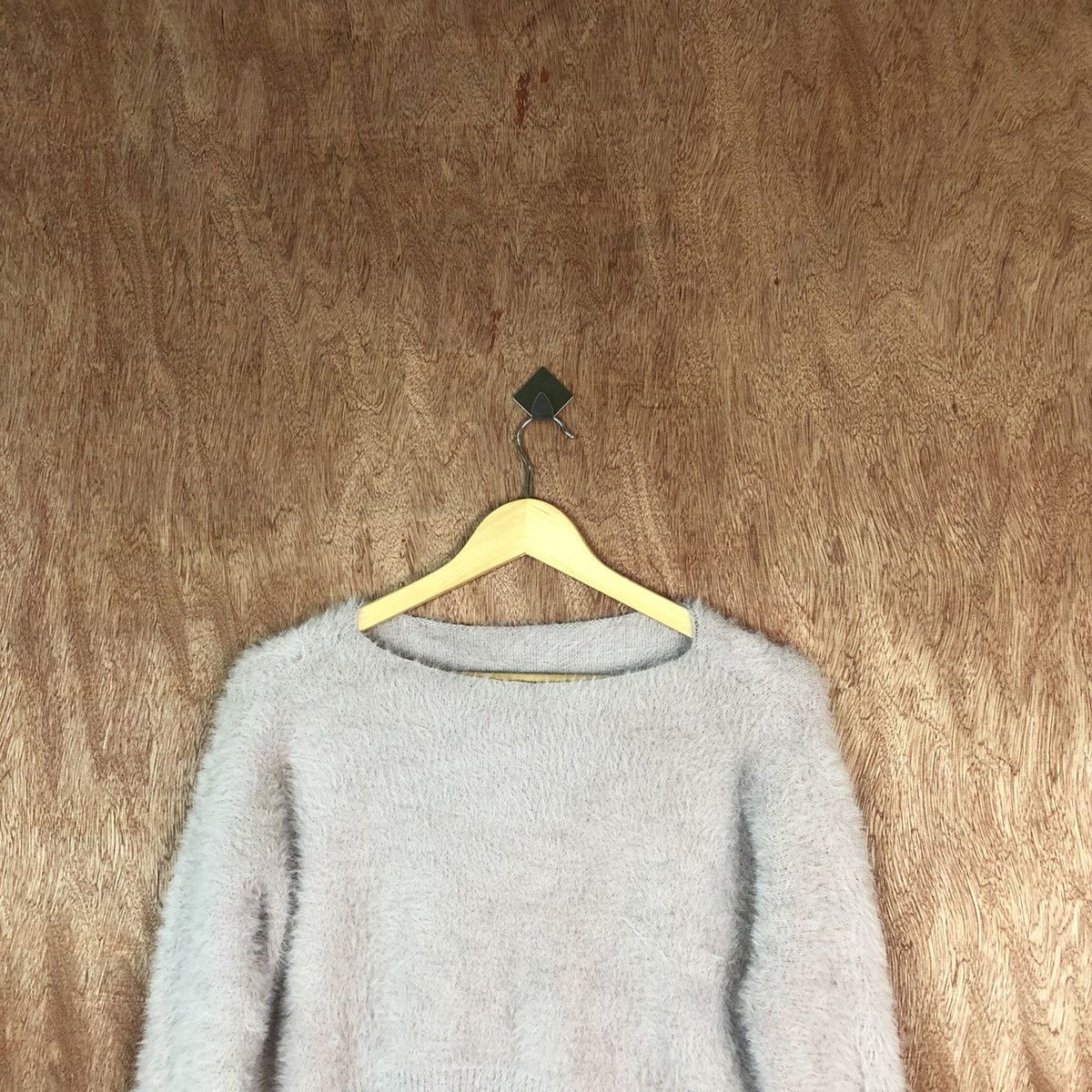 Homespun Knitwear Non-Nedge crop top Shag Shaggy Fur Mohair Knitwear #6673 Size M / US 6-8 / IT 42-44 - 2 Thumbnail