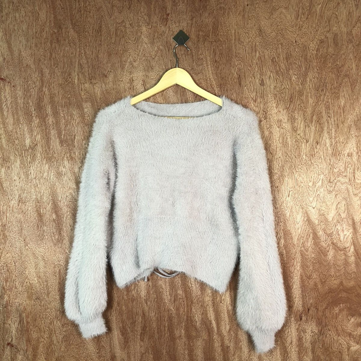 Homespun Knitwear Non-Nedge crop top Shag Shaggy Fur Mohair Knitwear #6673 Size M / US 6-8 / IT 42-44 - 1 Thumbnail