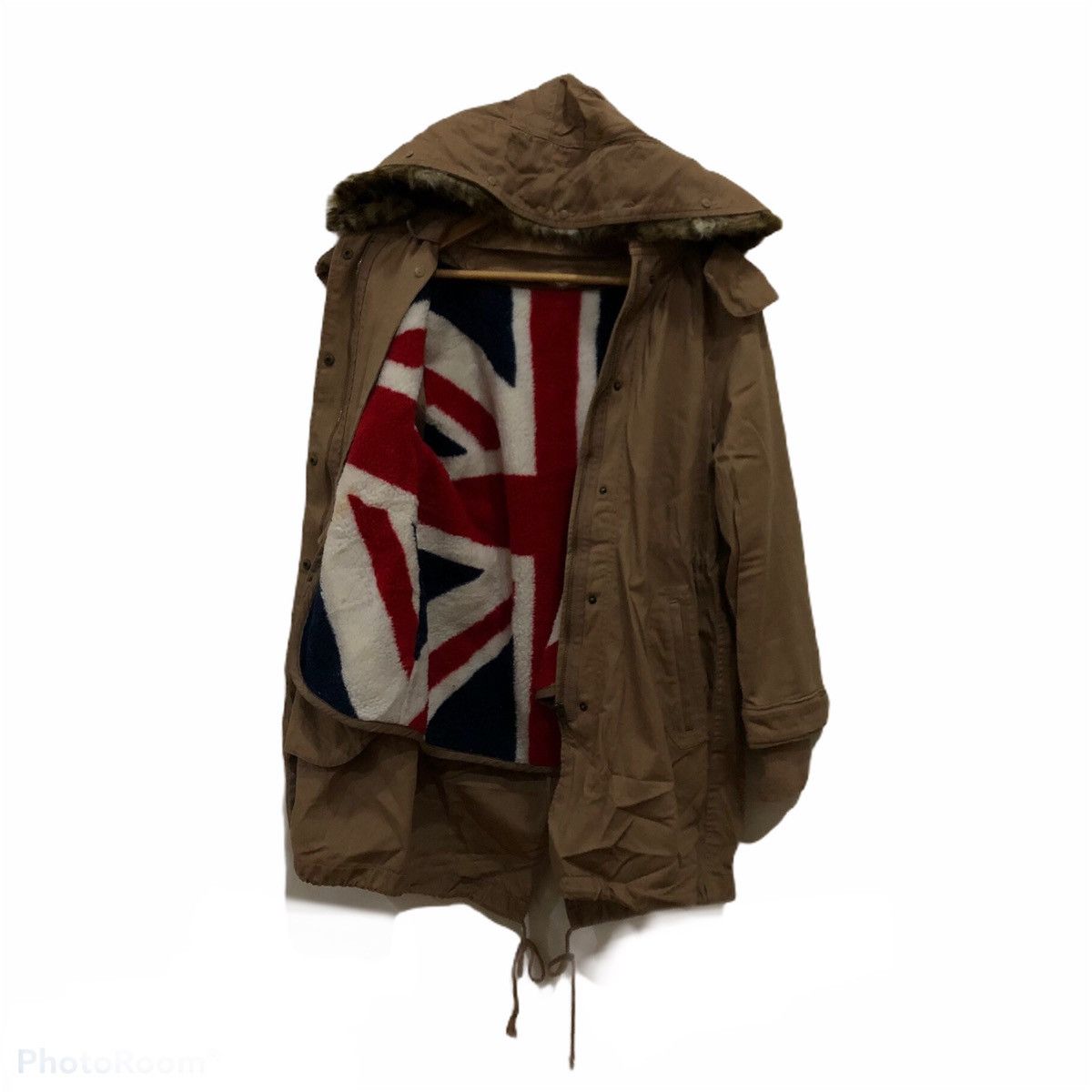 Japanese Brand Big Logo Great Britain Flag Fish Tail Parka Size US M / EU 48-50 / 2 - 2 Thumbnail