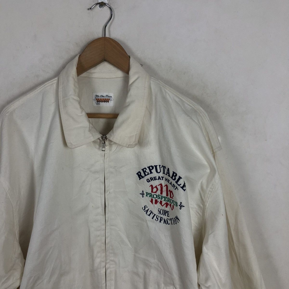 Japanese Brand REPUTABLE PERCEPTIVE VARSITY JACKET BIG LOGO Size US L / EU 52-54 / 3 - 3 Thumbnail