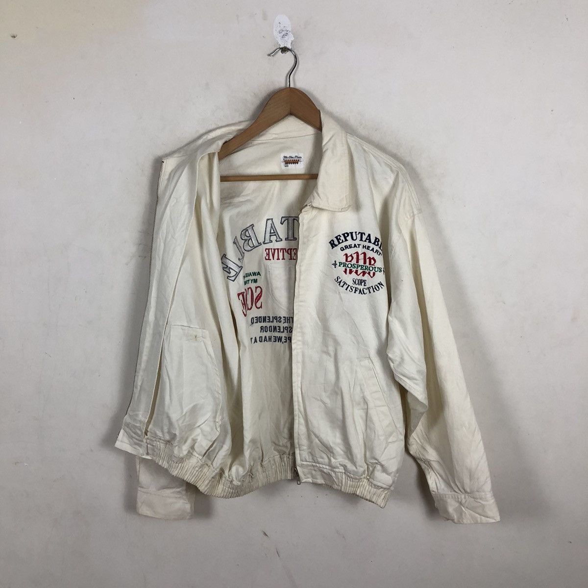Japanese Brand REPUTABLE PERCEPTIVE VARSITY JACKET BIG LOGO Size US L / EU 52-54 / 3 - 10 Thumbnail