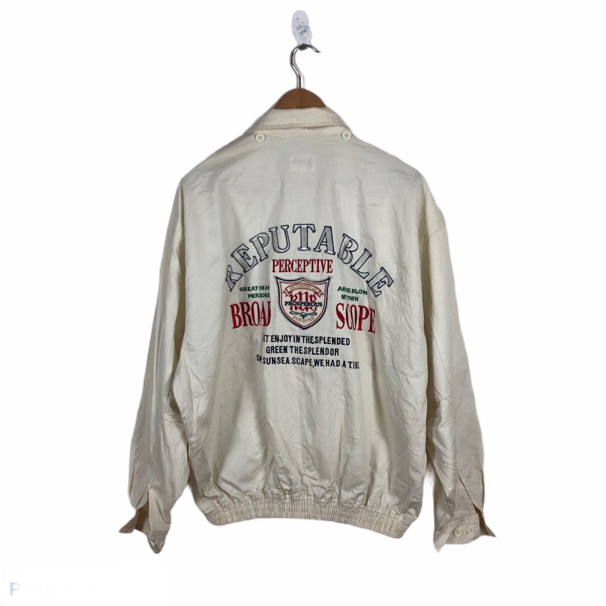 Japanese Brand REPUTABLE PERCEPTIVE VARSITY JACKET BIG LOGO Size US L / EU 52-54 / 3 - 1 Thumbnail