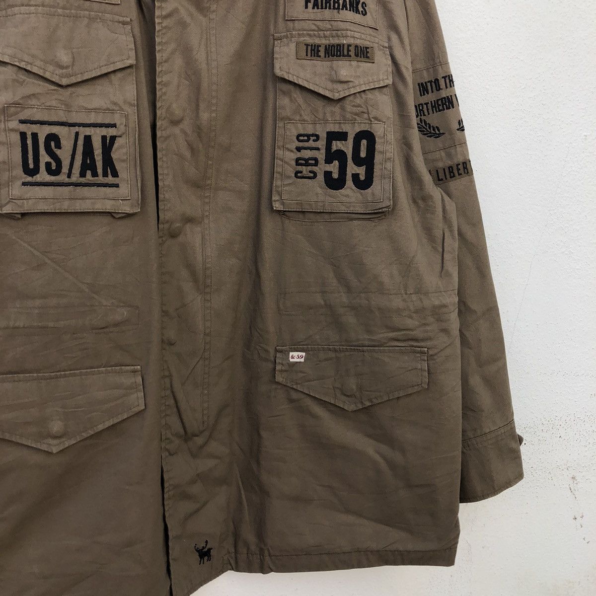 Vintage CARIBOU PARKA JACKET MILITARY COLLECTIONS FULL PATCH DESIGN Size US XXL / EU 58 / 5 - 5 Thumbnail