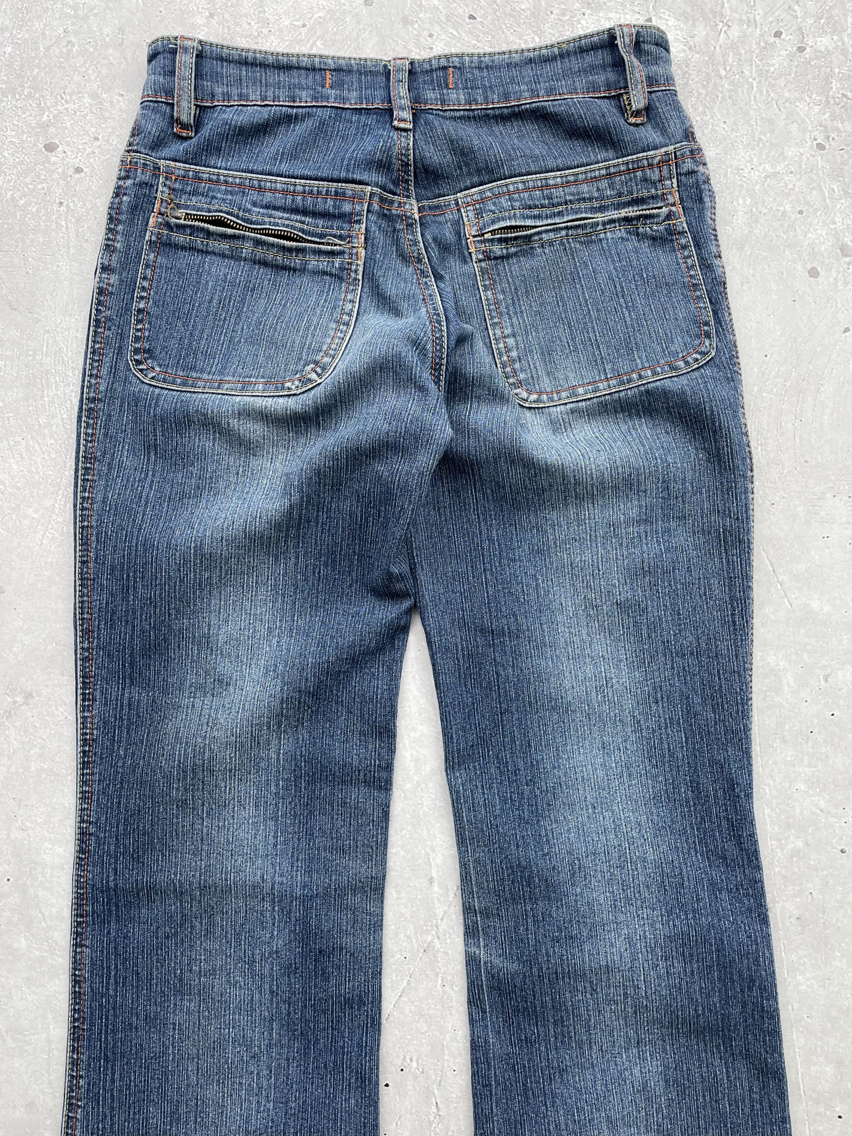 Japanese Brand × Vintage Vintage Flare Jeans Size 26" / US 2 / IT 38 - 6 Thumbnail