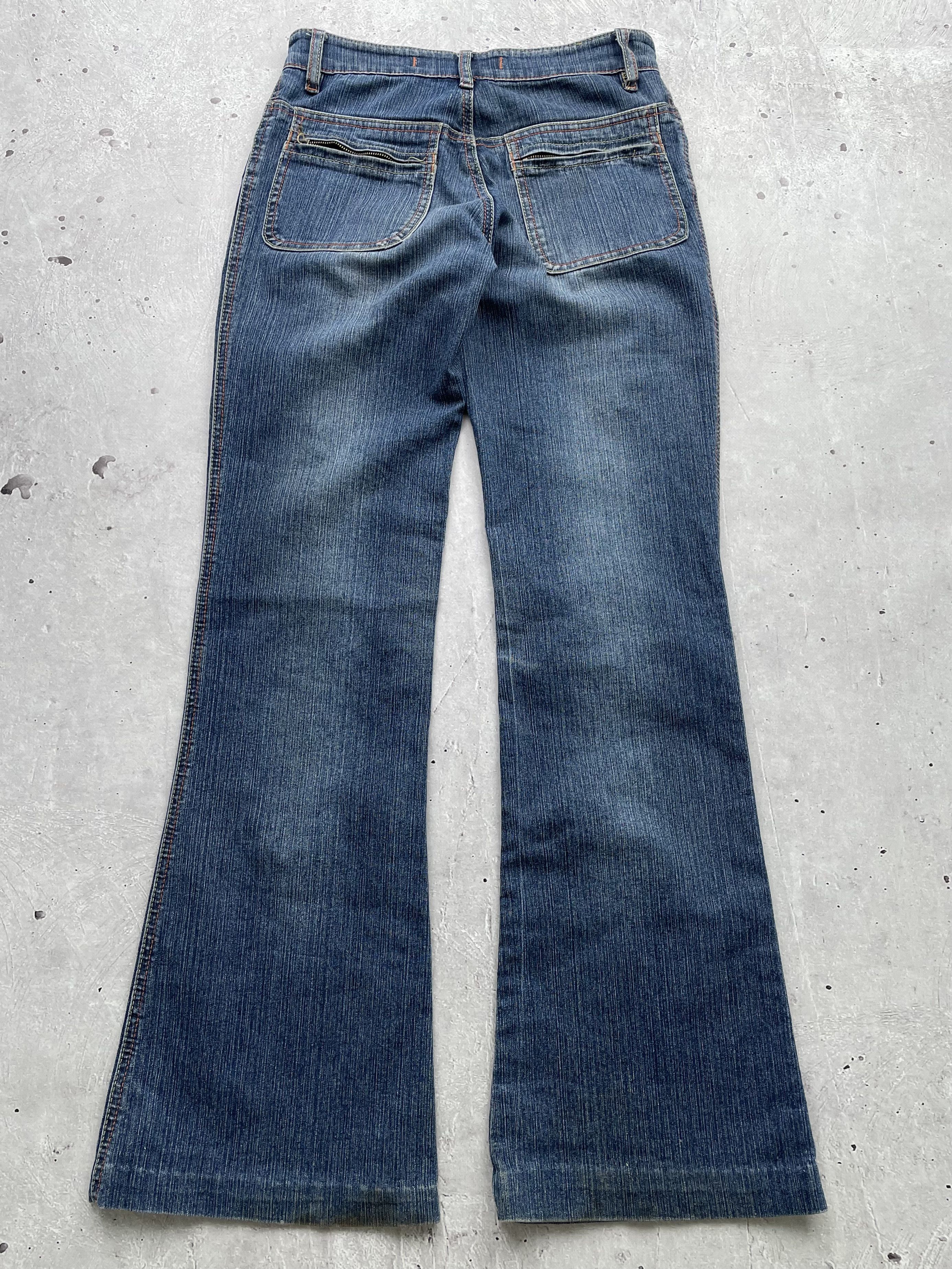 Japanese Brand × Vintage Vintage Flare Jeans Size 26" / US 2 / IT 38 - 5 Thumbnail