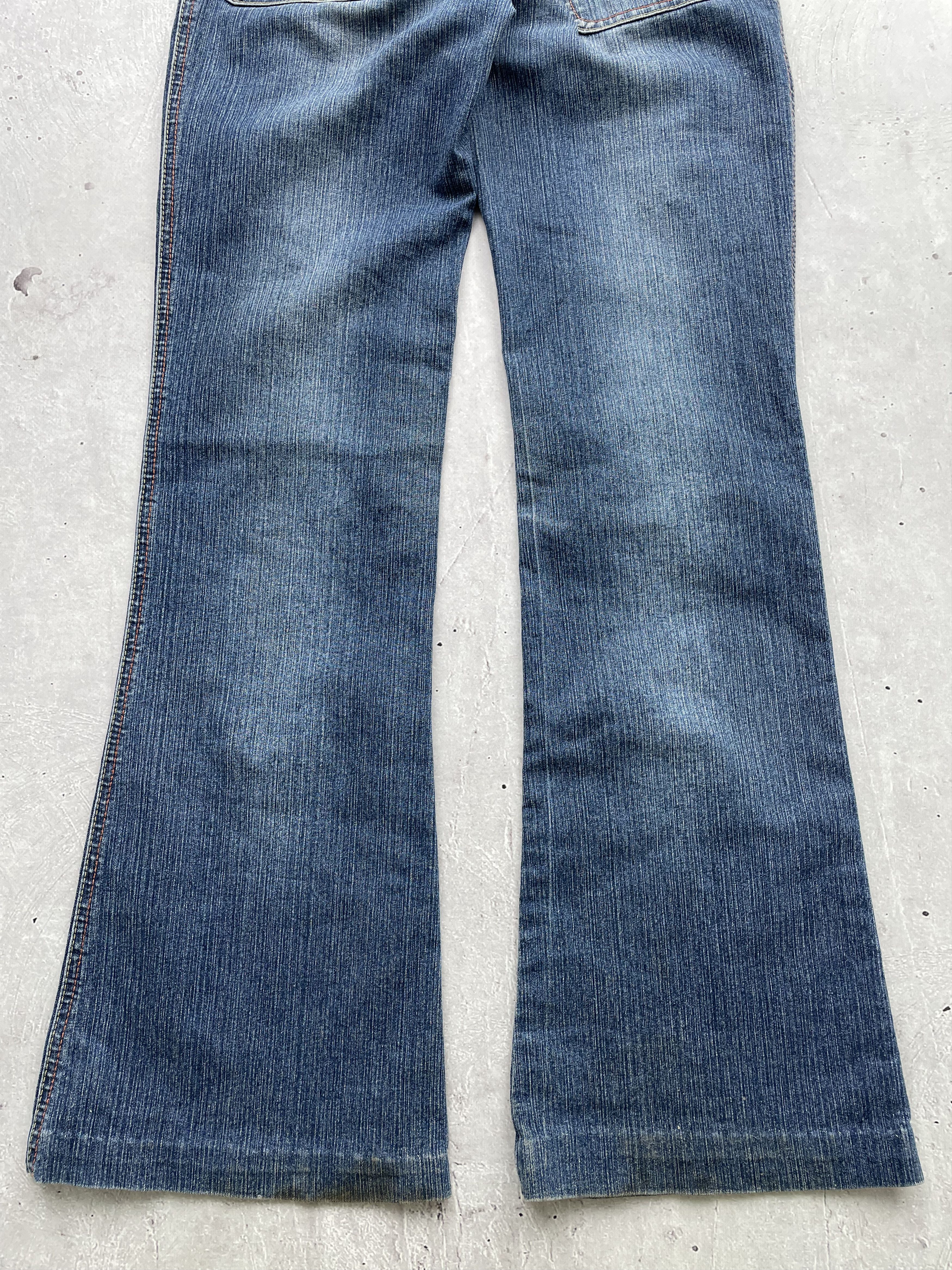 Japanese Brand × Vintage Vintage Flare Jeans Size 26" / US 2 / IT 38 - 7 Thumbnail