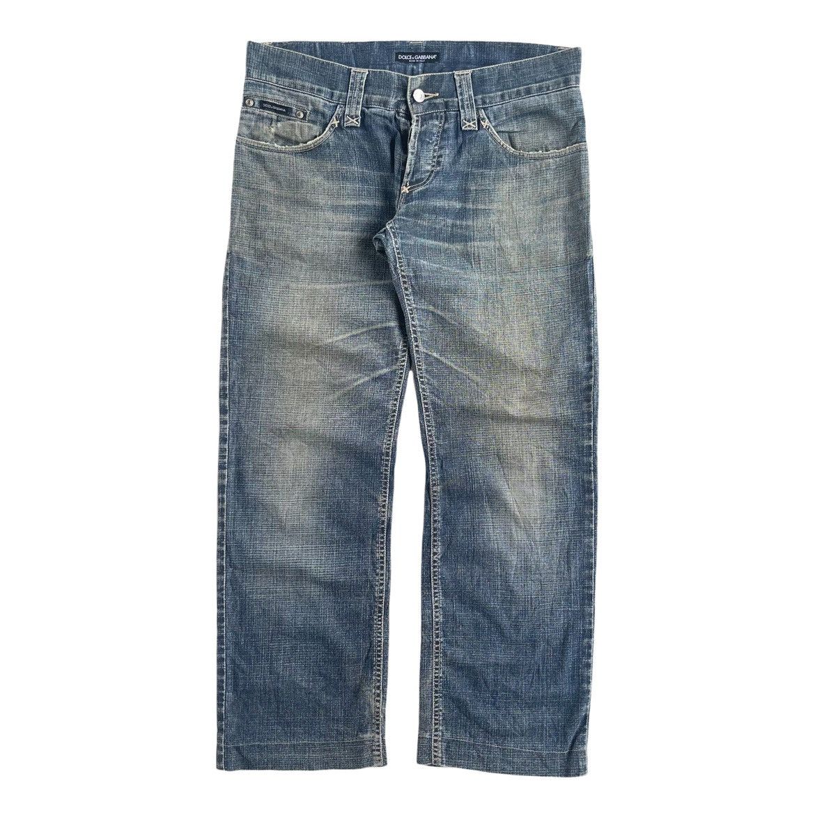 Dolce & Gabbana Authentic Dolce & Gabbana Washed Denim Jeans Size US 33 - 1 Thumbnail