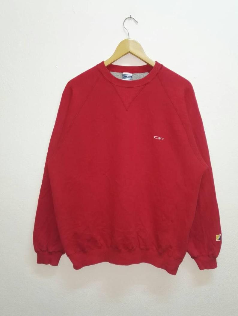 Vintage Sweatshirt Ocean Pacific small logo embroidered(SS042) Size US L / EU 52-54 / 3 - 1 Thumbnail
