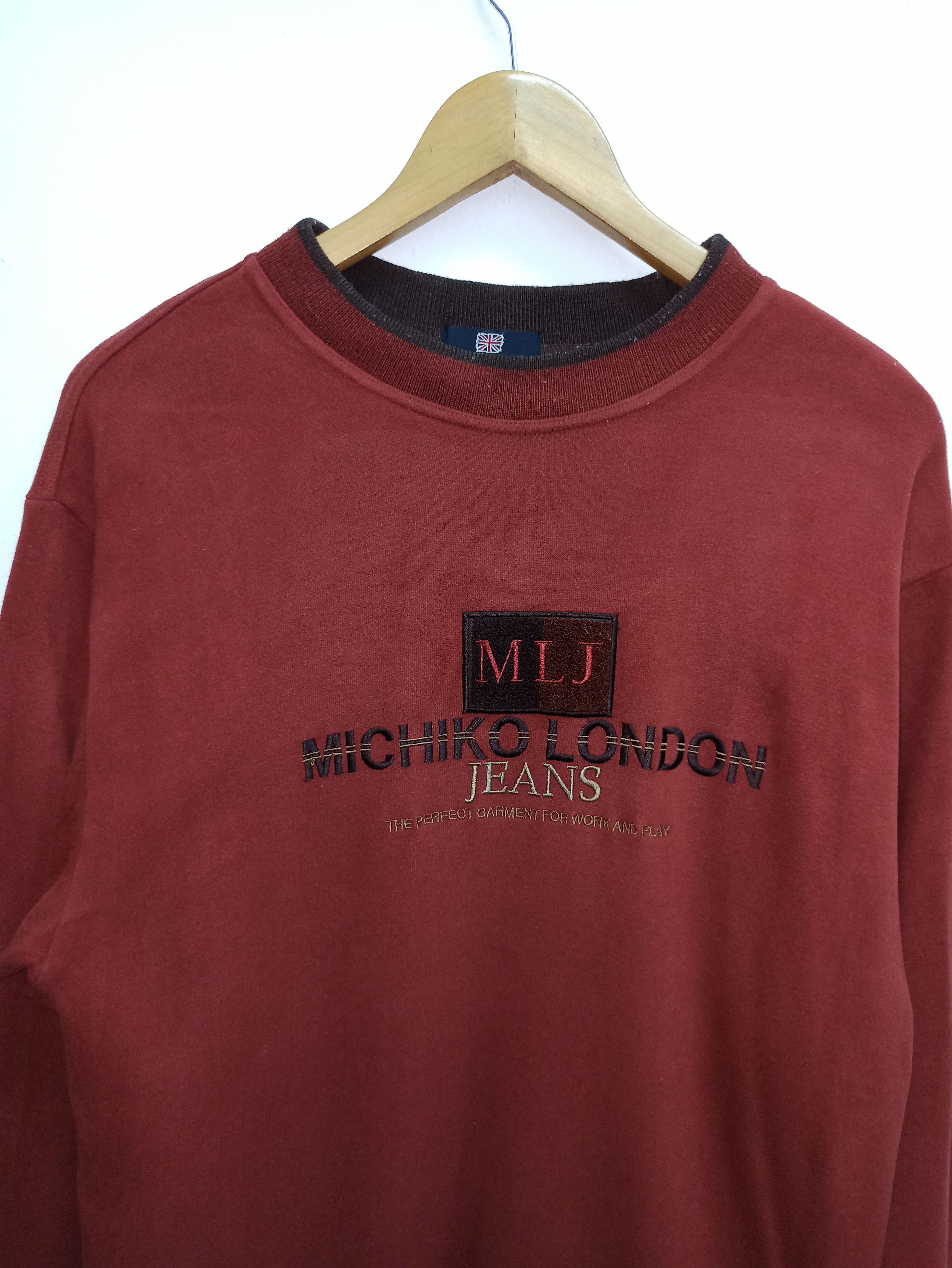 Japanese Brand Rare Michico london jeans sweatshirt Crewneck Big Logo Size US M / EU 48-50 / 2 - 2 Thumbnail