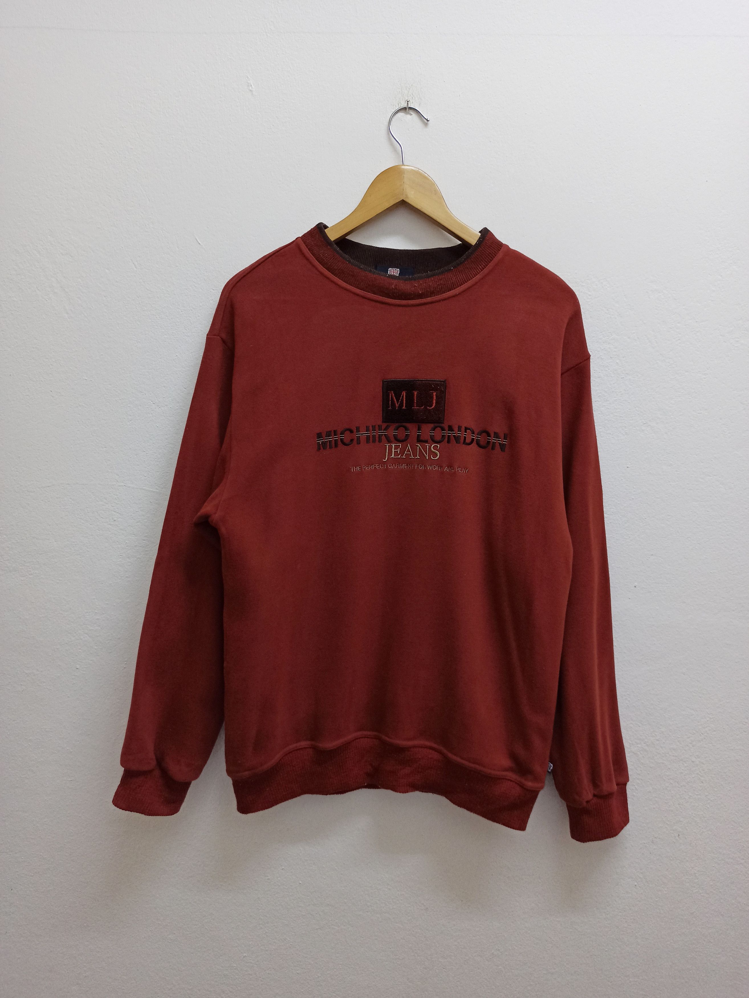 Japanese Brand Rare Michico london jeans sweatshirt Crewneck Big Logo Size US M / EU 48-50 / 2 - 1 Thumbnail