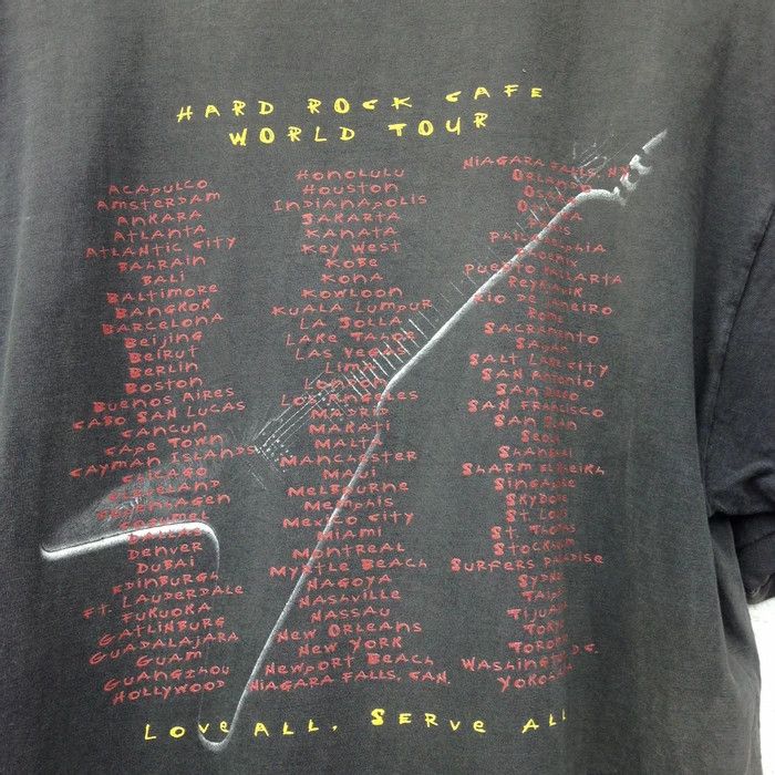 Band Tees × Hard Rock Cafe × Vintage Vintage Hard Rock Cafe World Tour Saipan Tee Size US XL / EU 56 / 4 - 2 Thumbnail