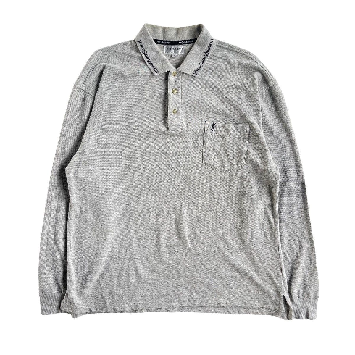 Vintage × Yves Saint Laurent YSL Yves Saint Laurent Vintage 90s Polo Shirt Size US XL / EU 56 / 4 - 1 Thumbnail
