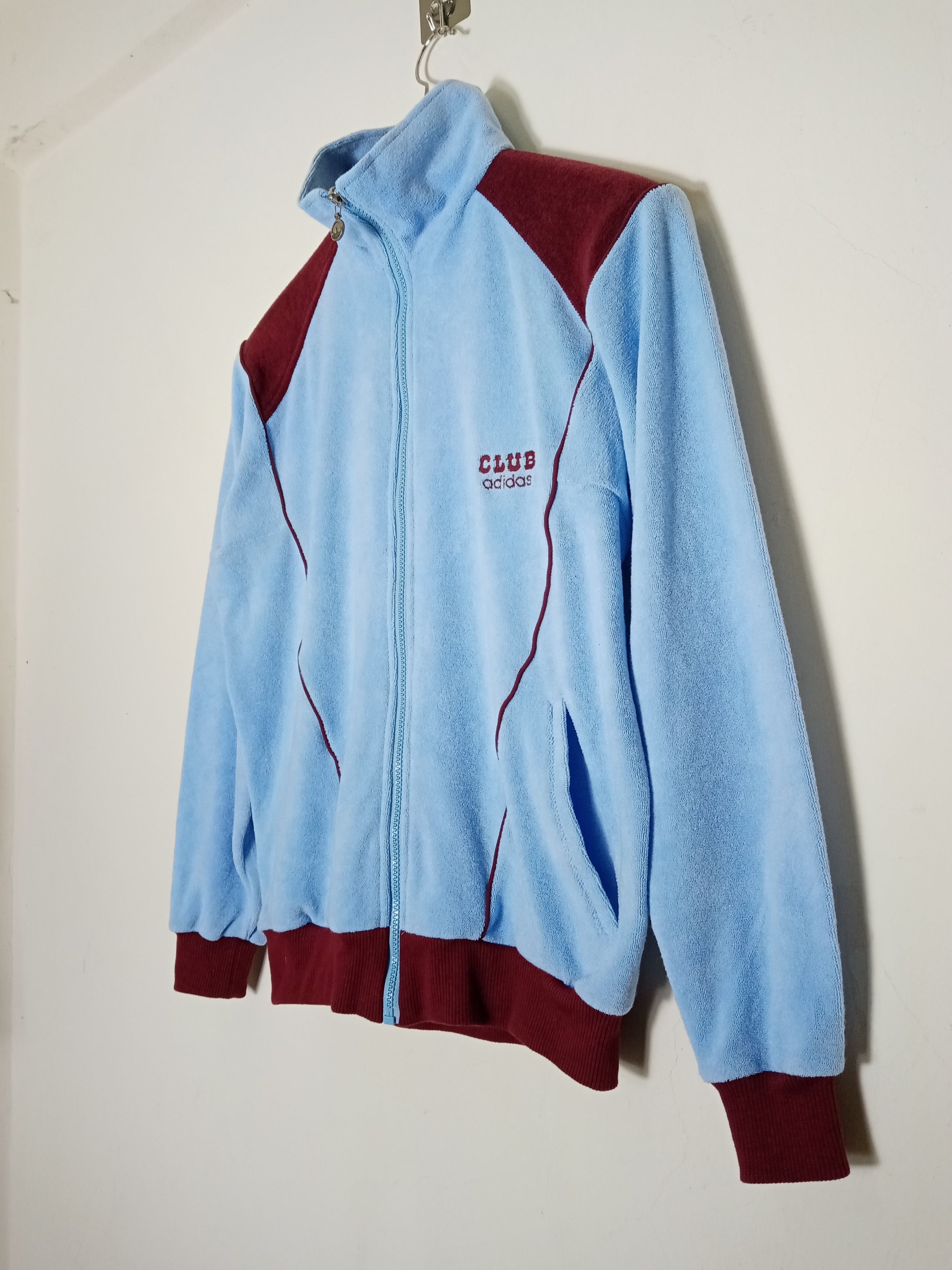 Adidas Vintage Adidas Club Descente zipper sweater Jacket Size US L / EU 52-54 / 3 - 3 Thumbnail