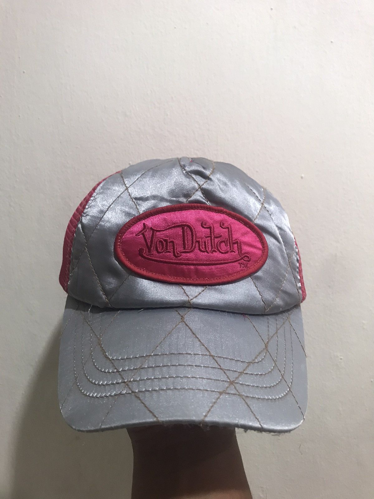 Vintage 🔥Vintage🔥 Von Dutch Satin Trucked Hat Size ONE SIZE - 2 Thumbnail