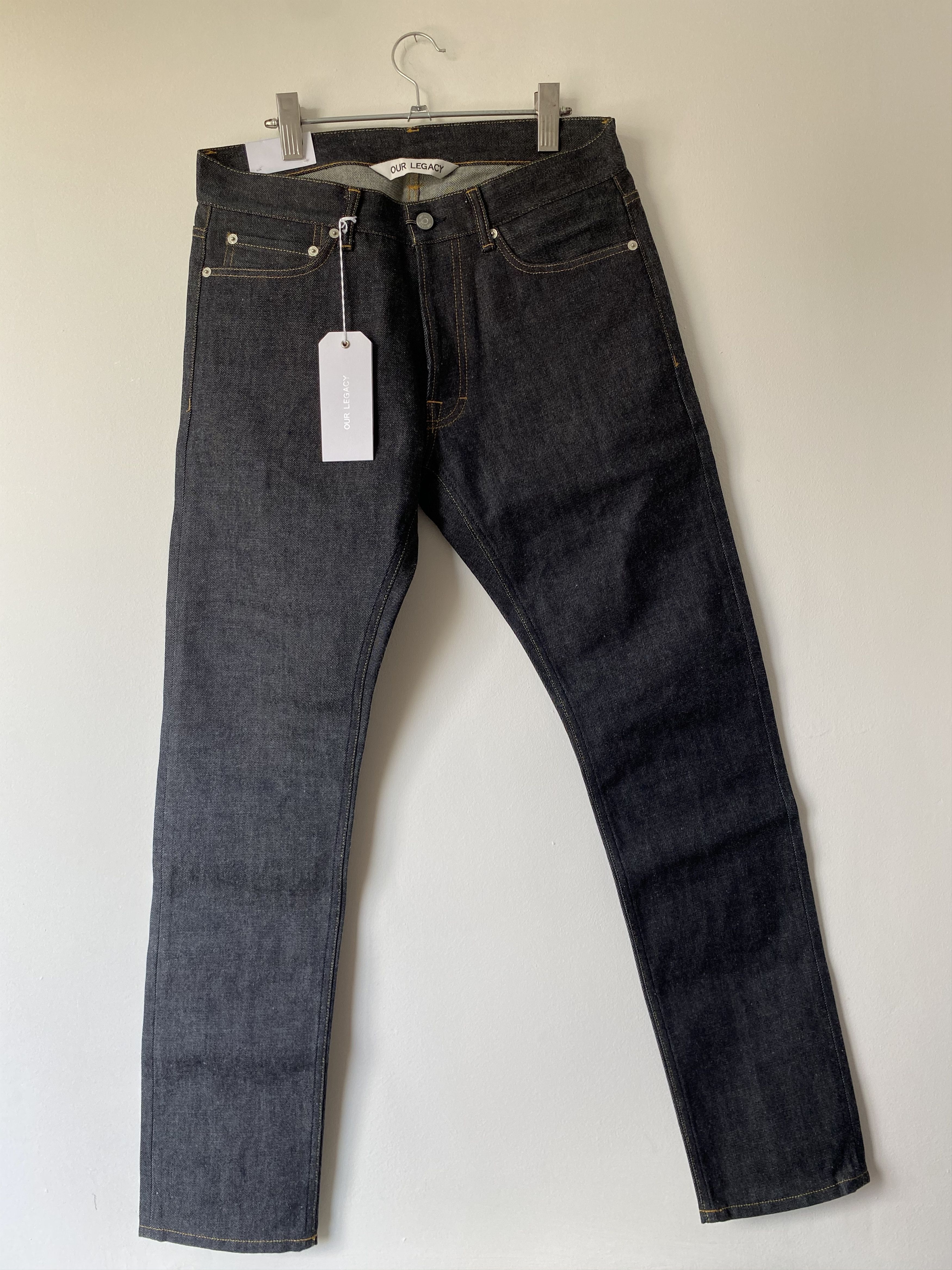 image of Our Legacy Zero Cut Jeans in Dark Denim Blue, Men's (Size 29)