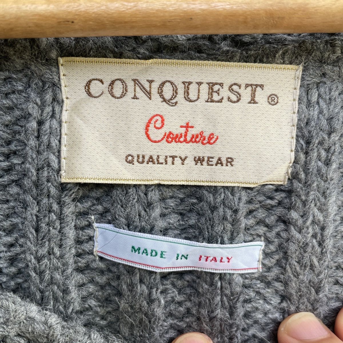Aran Isles Knitwear Vintage Conquest Made In Italy Knitwear Sweater Size US S / EU 44-46 / 1 - 5 Thumbnail