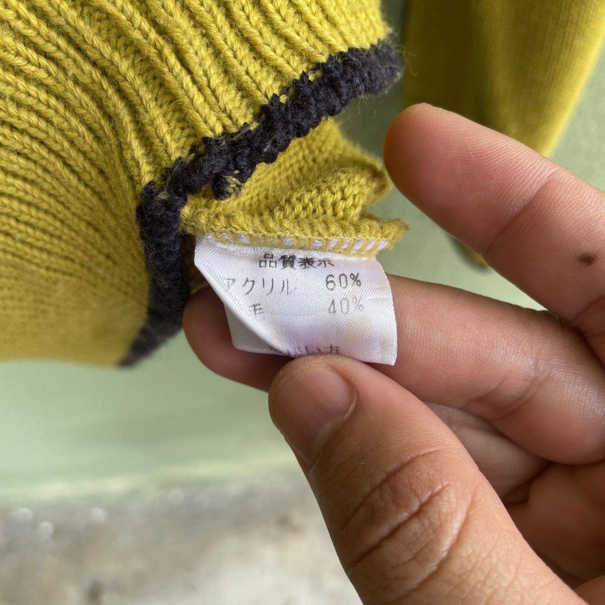 Aran Isles Knitwear Vintage FUIME Embroidery Logo Musted Cardigan Knitwear Size US M / EU 48-50 / 2 - 7 Thumbnail