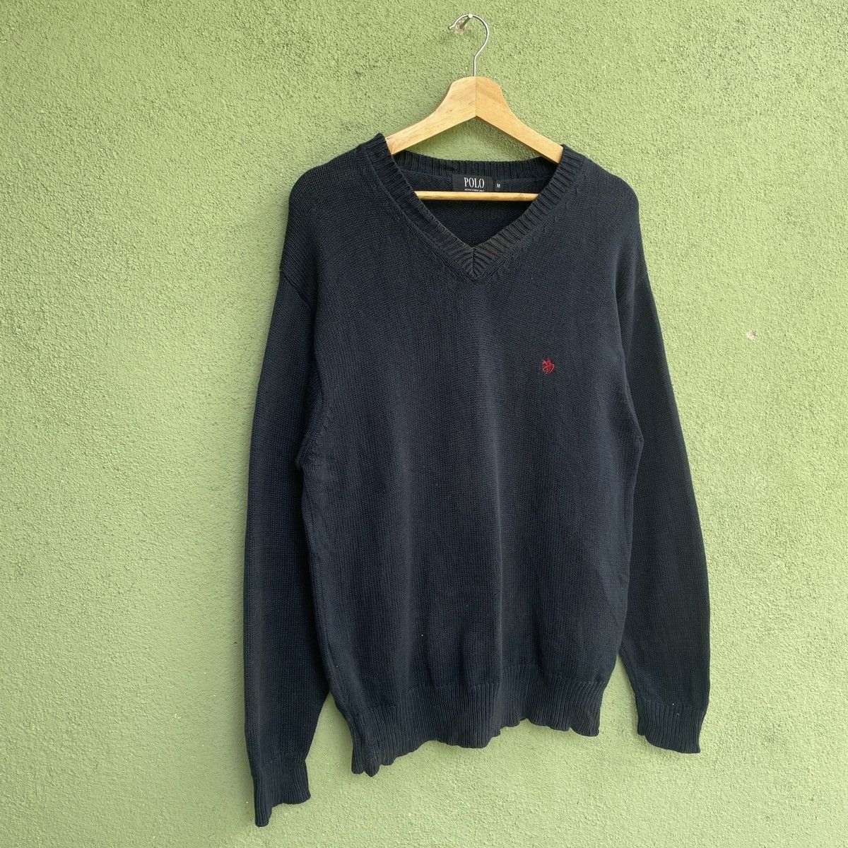 Aran Isles Knitwear Vintage Polo Embroidery Small Logo V Neck Knitwear Jumper Size US M / EU 48-50 / 2 - 2 Thumbnail