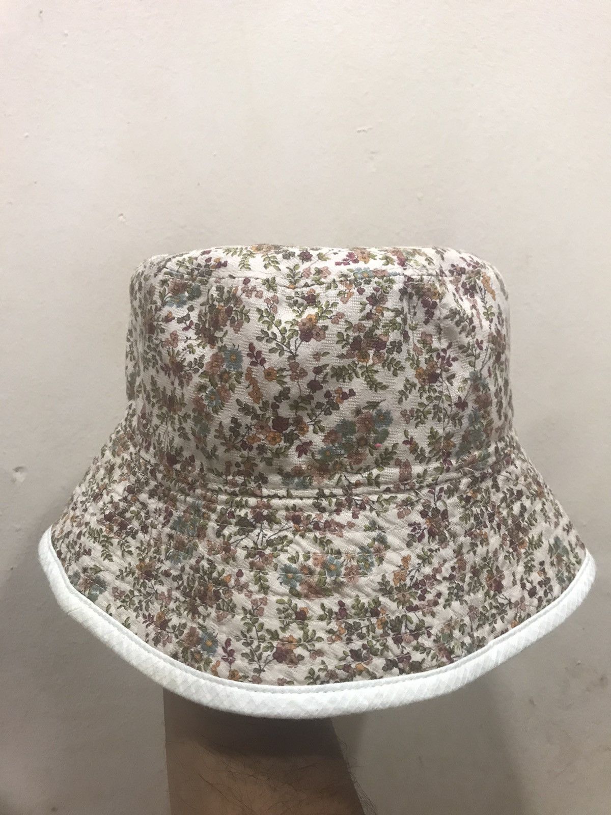 image of Vintage Hana Momen Japan Floral Reversible Bucket Hat, Men's