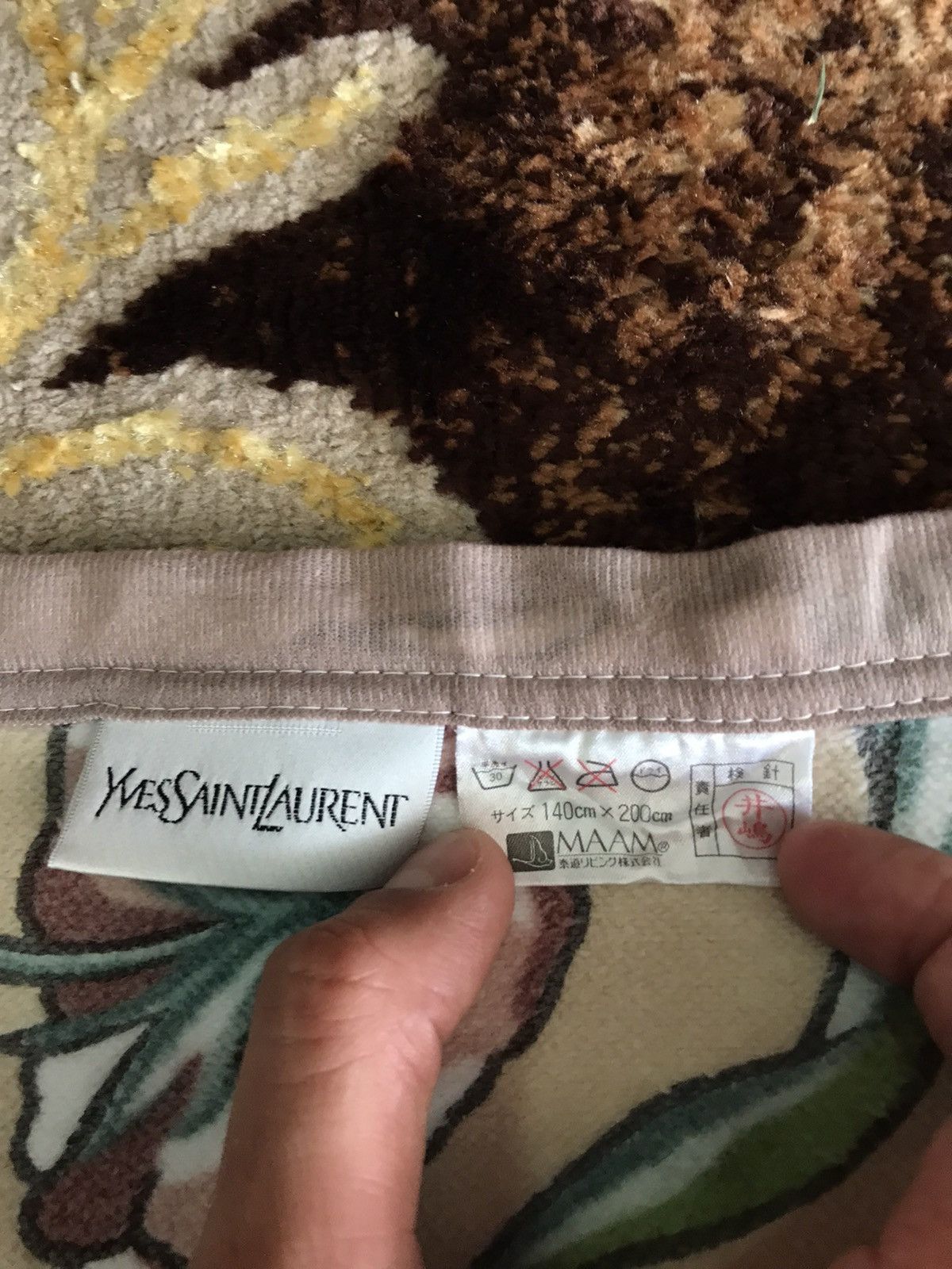 Yves Saint Laurent Vintage Yves Saint Laurent Wool Blanket Size ONE SIZE - 15 Thumbnail