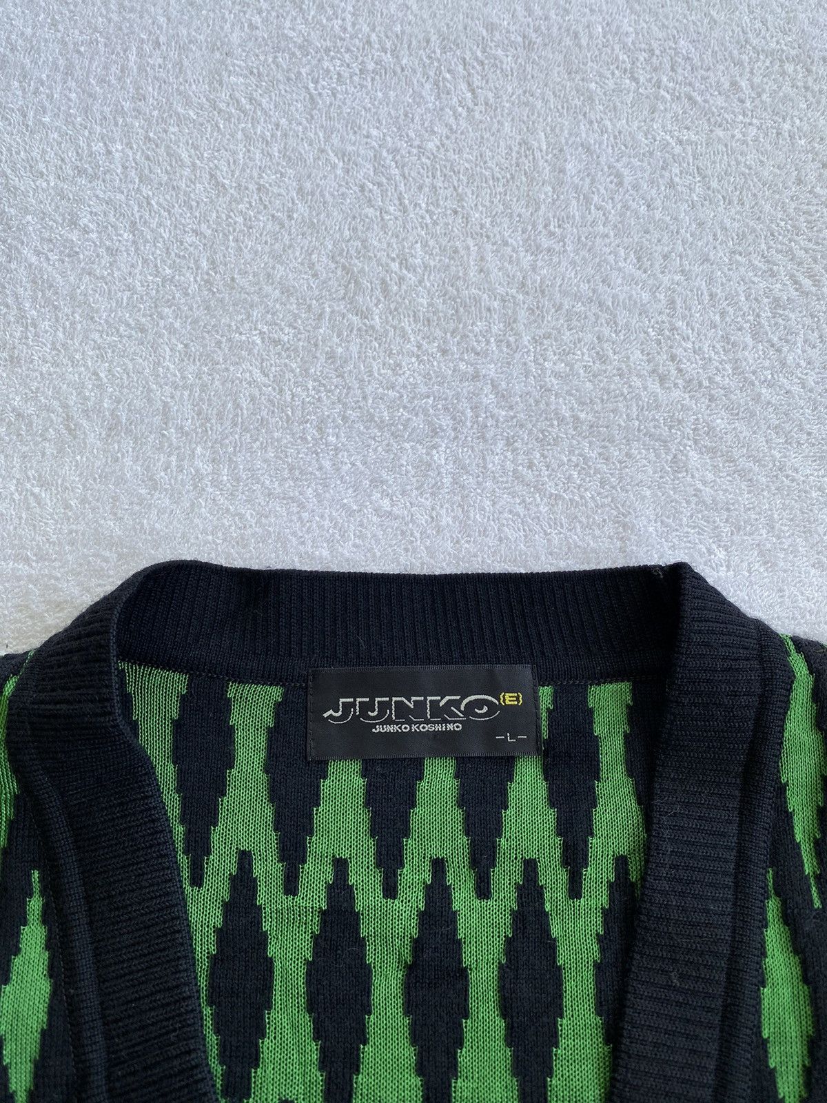 Junko Shimada Vintage Junko Koshino Diamond Geometric Cardigan Size US S / EU 44-46 / 1 - 10 Thumbnail