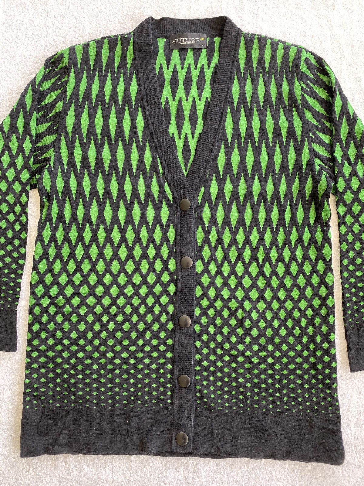 Junko Shimada Vintage Junko Koshino Diamond Geometric Cardigan Size US S / EU 44-46 / 1 - 3 Thumbnail