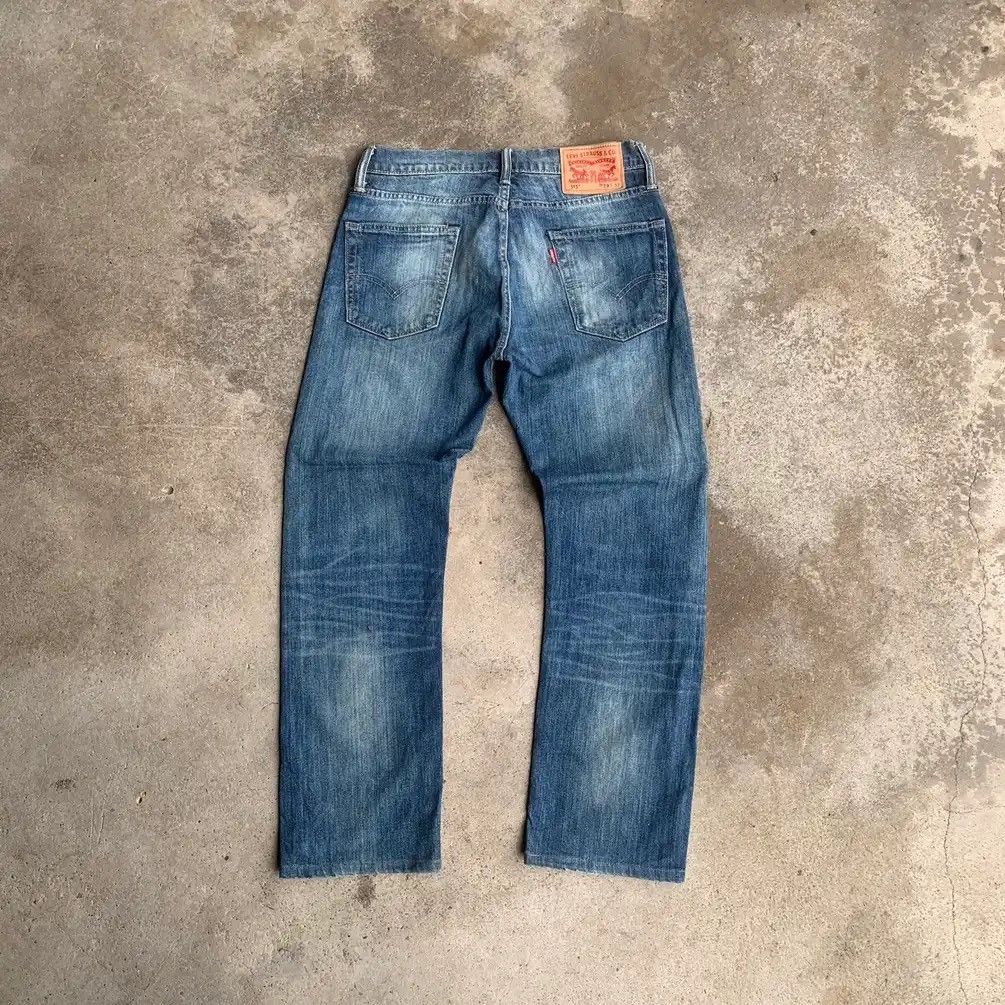 Levi's LEVI’S DISTRESSED DENIM LEVIS 513 TROUSERS BLUE WASH JEANS Size US 29 - 9 Thumbnail