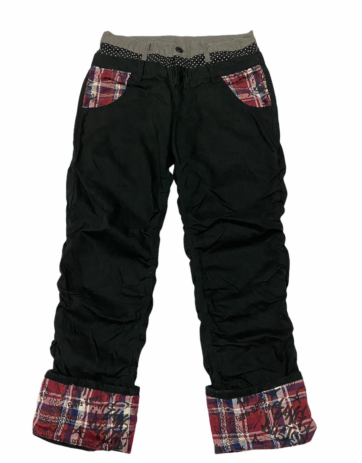 If Six Was Nine Japanese Brand Double Waist Pant Size US 31 - 2 Thumbnail