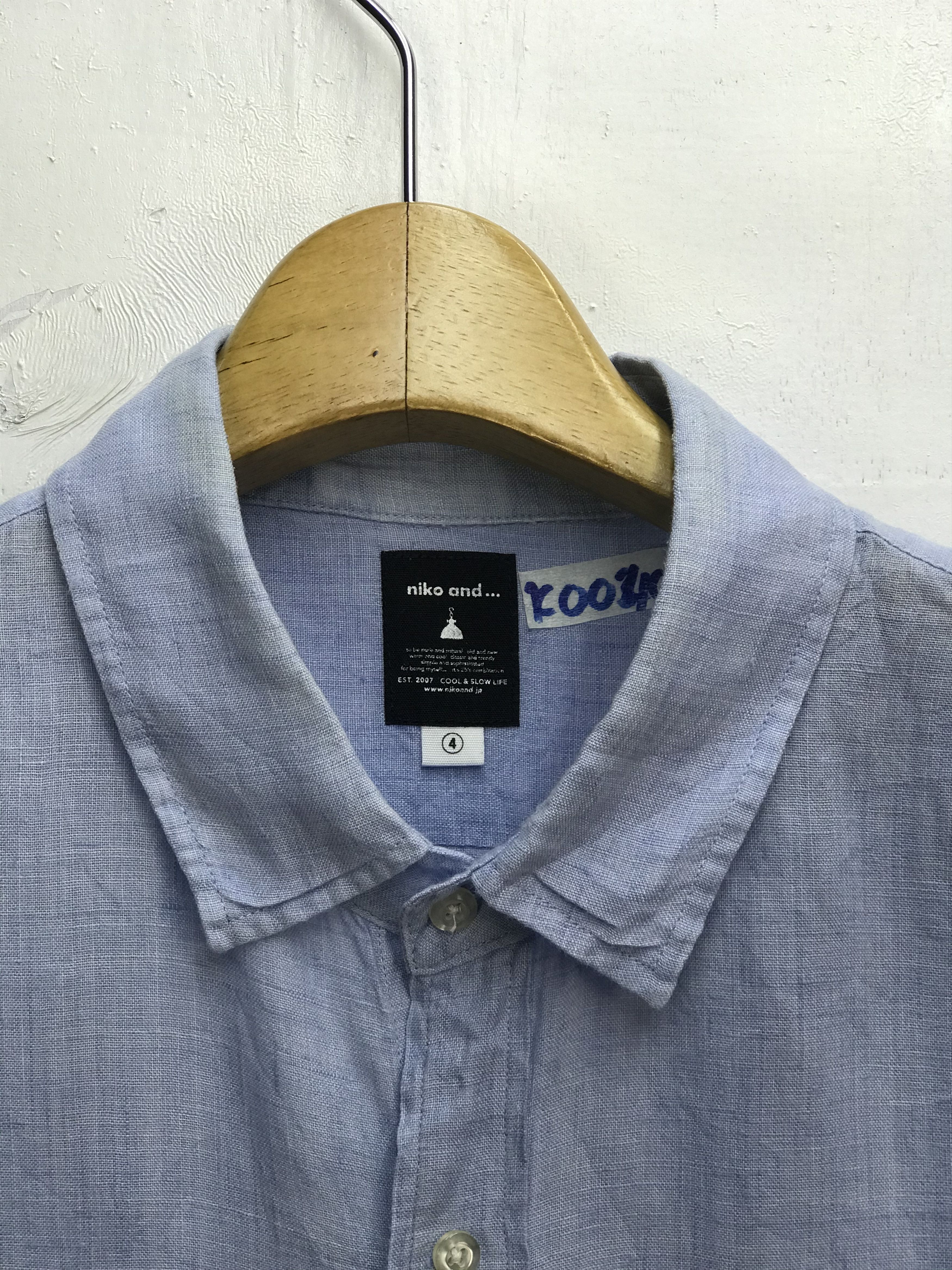 Japanese Brand NIKO AND ...CASUAL LINEN SHIRT Size US L / EU 52-54 / 3 - 2 Thumbnail